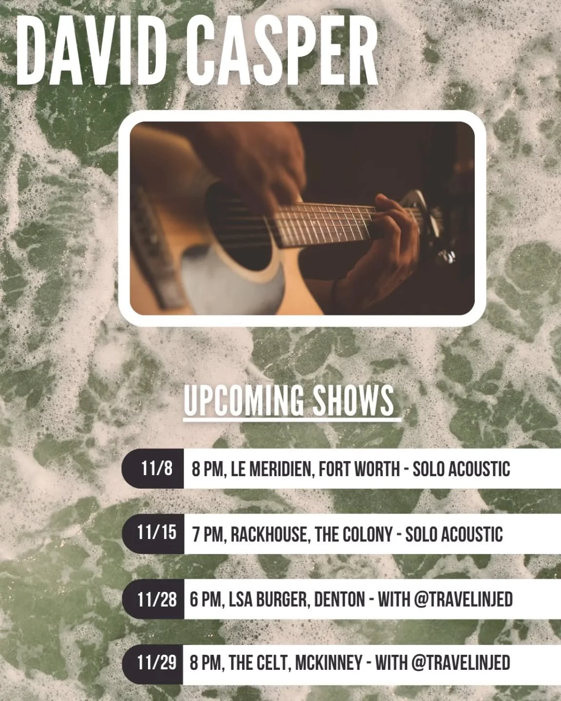 Come see me play this month!