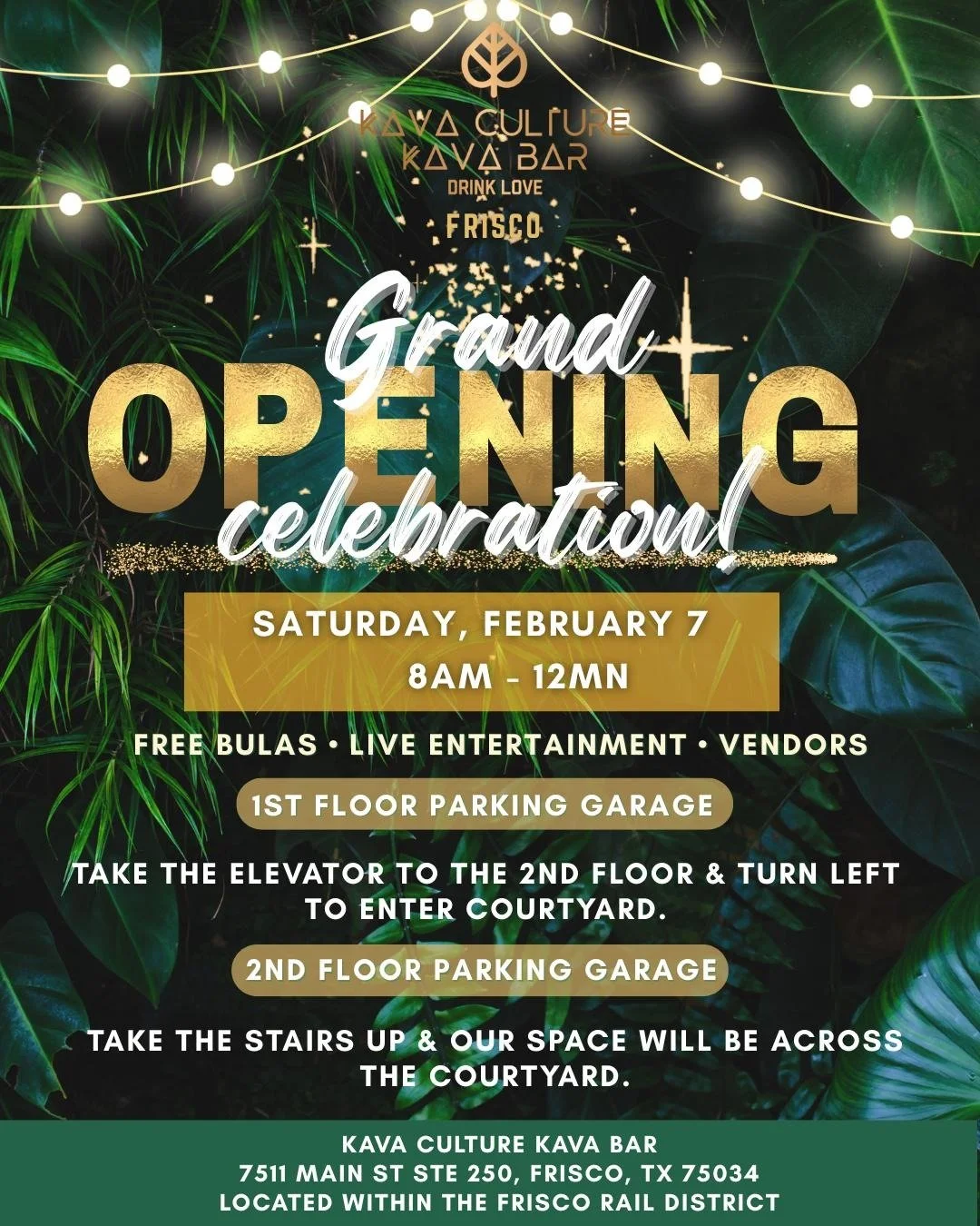 Hey gang, I've just been asked to play for the grand opening of @kavaculturefrisco next Saturday (2/7)! Brand spanking new spot full of very cool non-alcoholic drinks and chill vibes. I'm playing from 11 AM-2 PM. If you're in or near Frisco, come on 