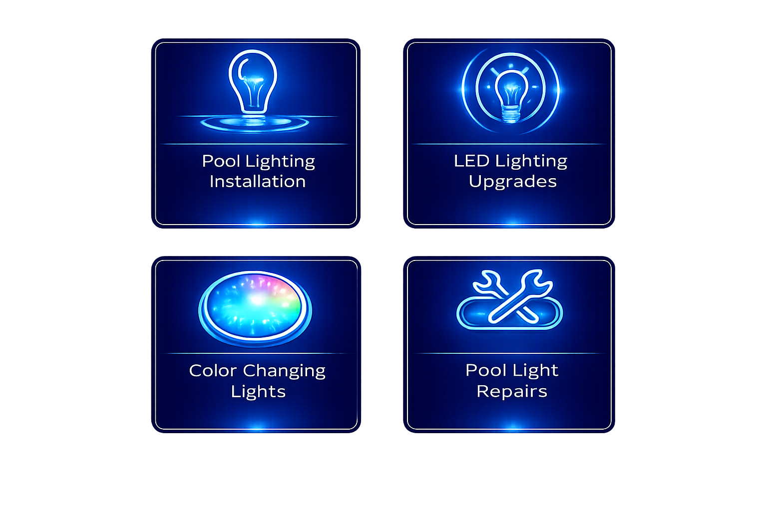 Pool LED lighting upgrade and repair in Sarasota Florida by Ark Pools