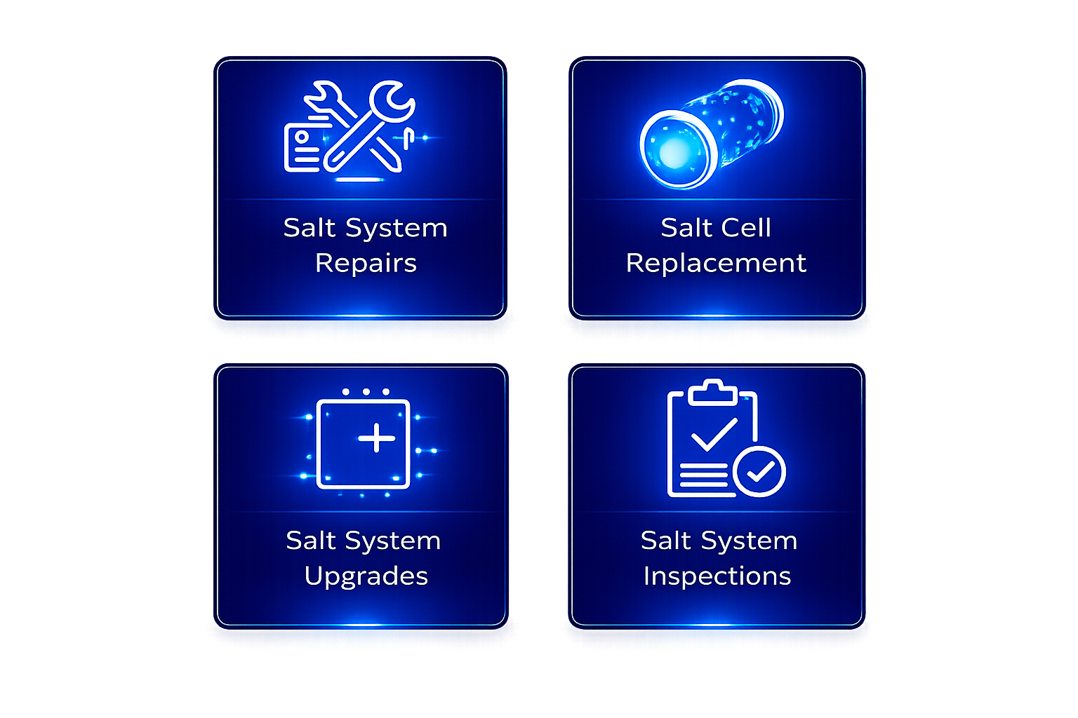 Salt system repair, salt cell replacement, upgrades, and inspections in Sarasota Florida by Ark Pools