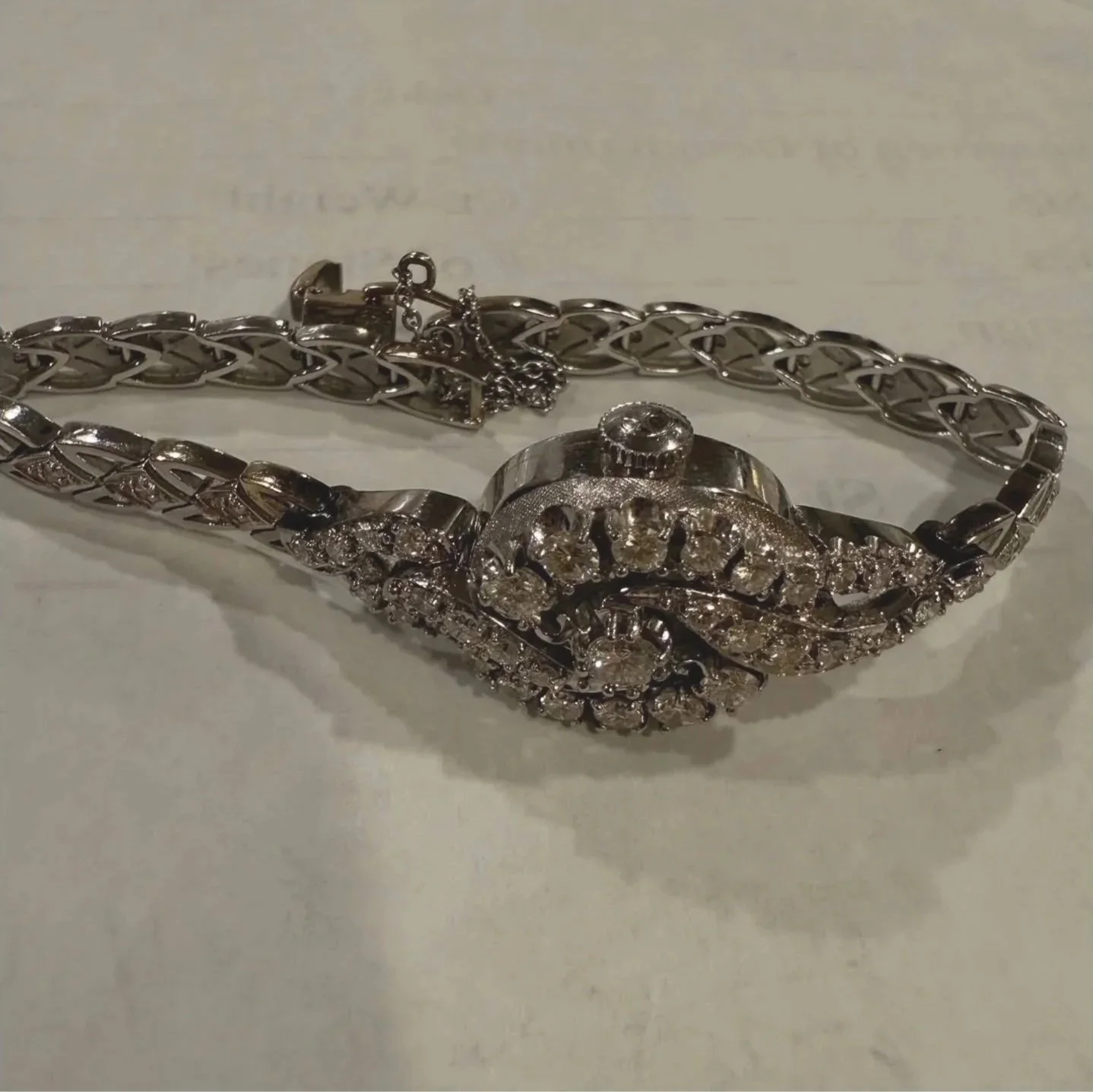 Starting Point: Client's watch that she wanted to repurpose into a necklace.