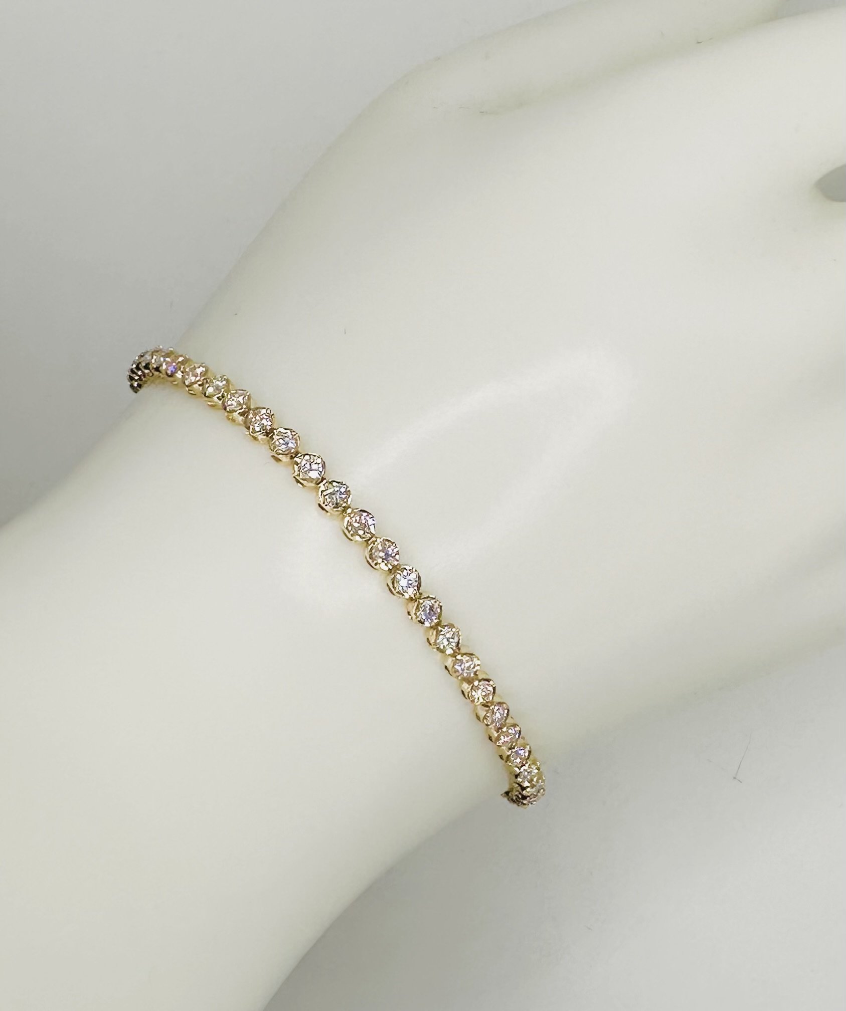 Diamond Bezel Tennis Bracelet