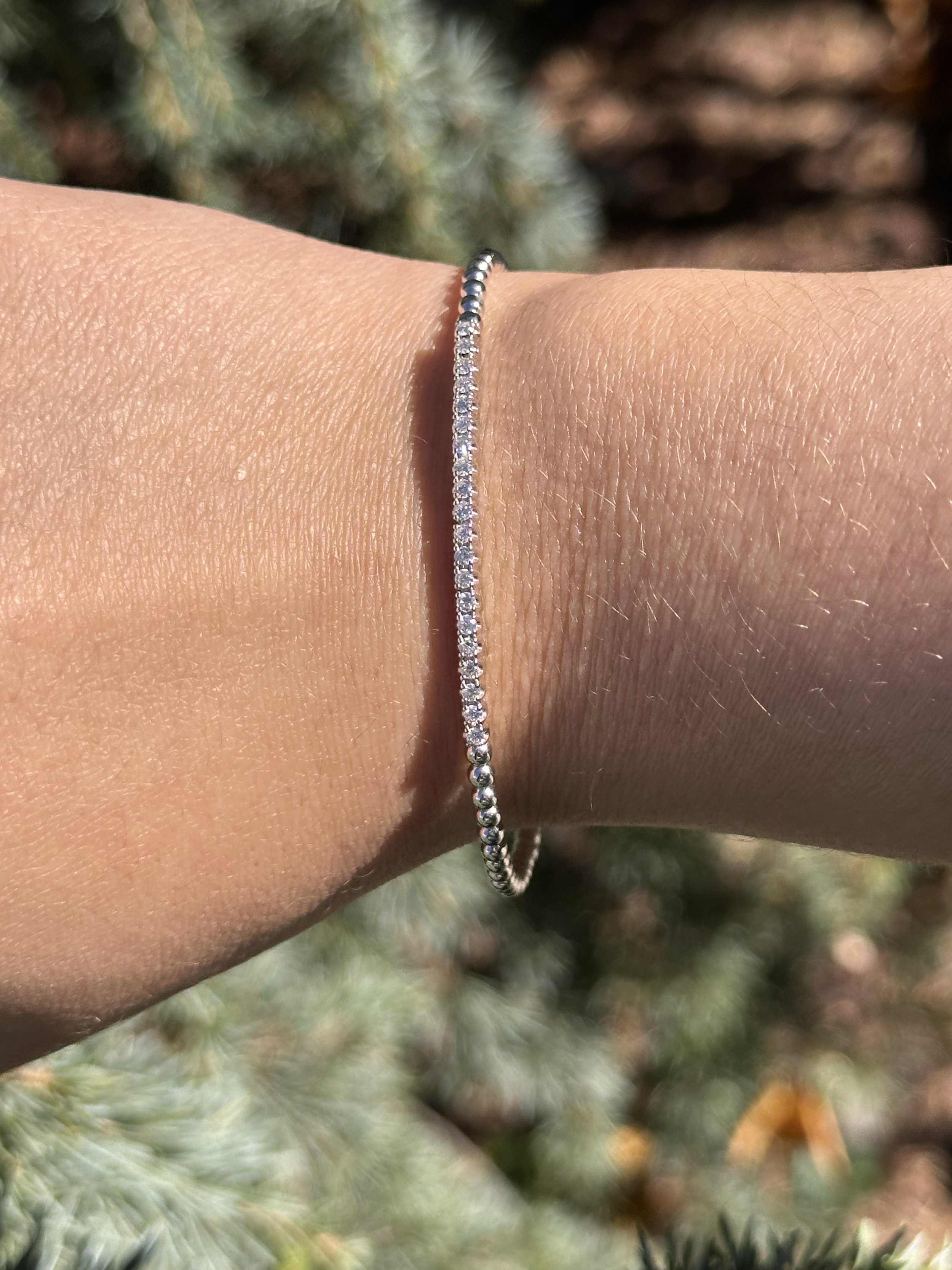 Diamond Bar Bangle
