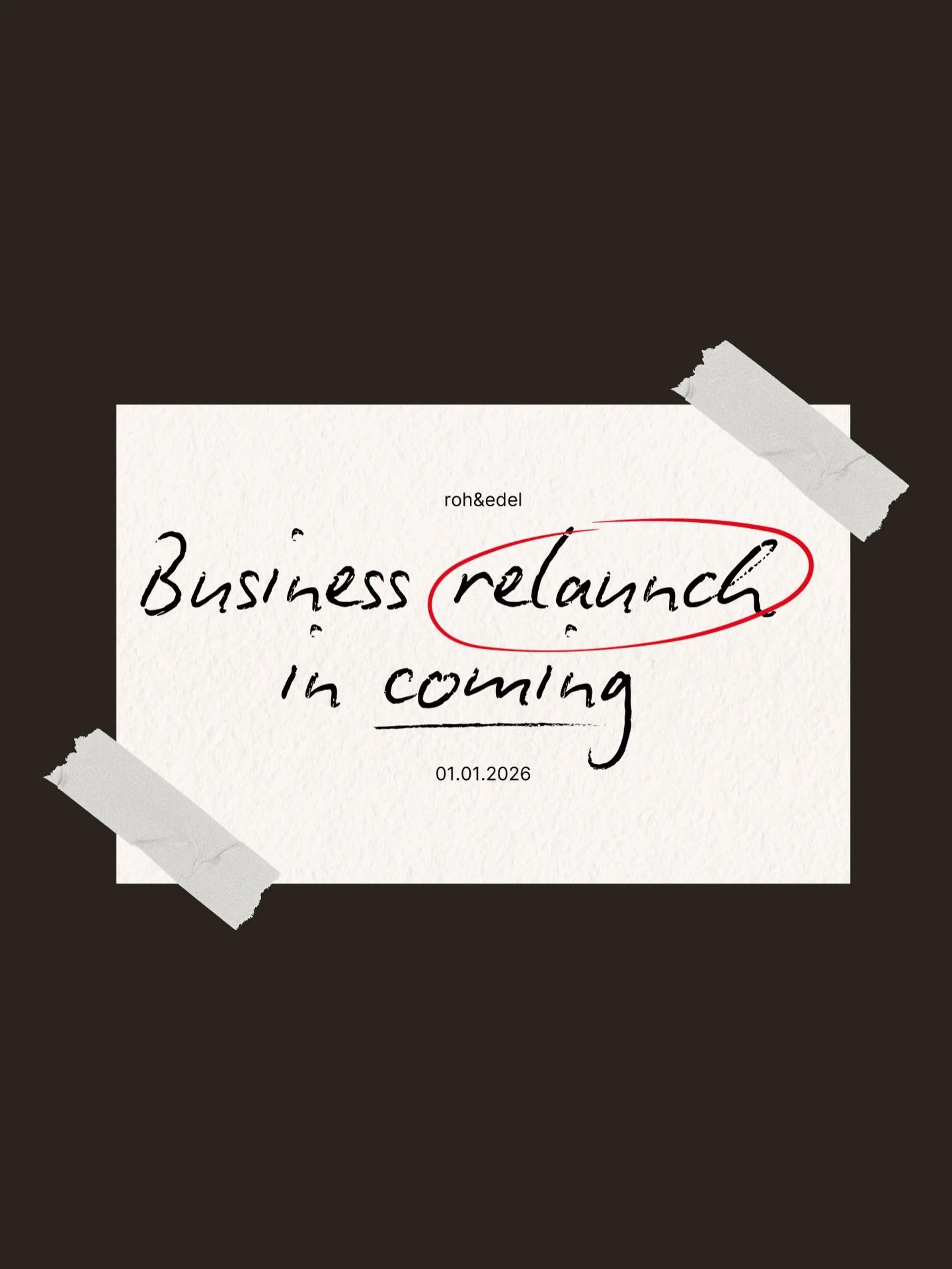 Ein neues Kapitel entsteht.
Mit mehr Klarheit, Struktur und Raum f&uuml;r das, was wirklich tr&auml;gt.

roh&amp;edel bekommt ein neues Fundament &ndash;
durchdacht, ruhig und funktional.

01.01.2026 🤍
Bleib hier, wenn du sehen m&ouml;chtest, was da