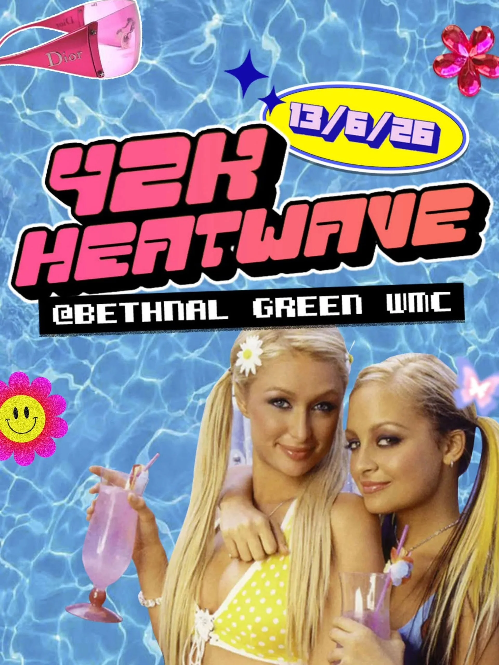 Juicy Couture bikinis at the ready,&nbsp; we&rsquo;re prepping for a Y2K HEATWAVE!
THIS SATURDAY 13TH JUNE... @BGWMC
Grab a Slushie... message your Top 8 and let&rsquo;s meet at the sun loungers.
I&rsquo;ll be spinning Fetch&rsquo; and Fergalicious t