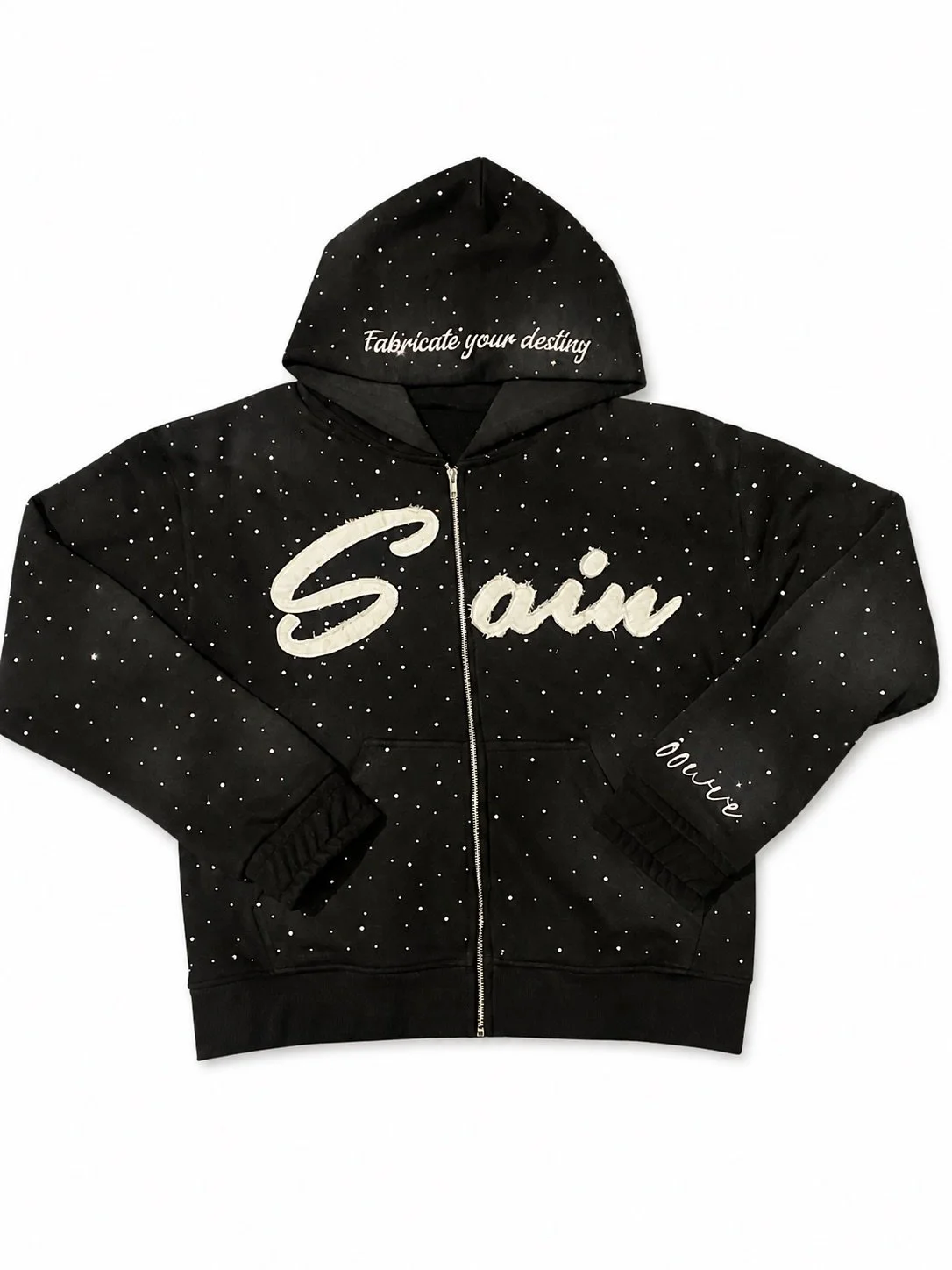 WAZE OF SANITY RHINESTONE HOODIE (PRE-SALE)