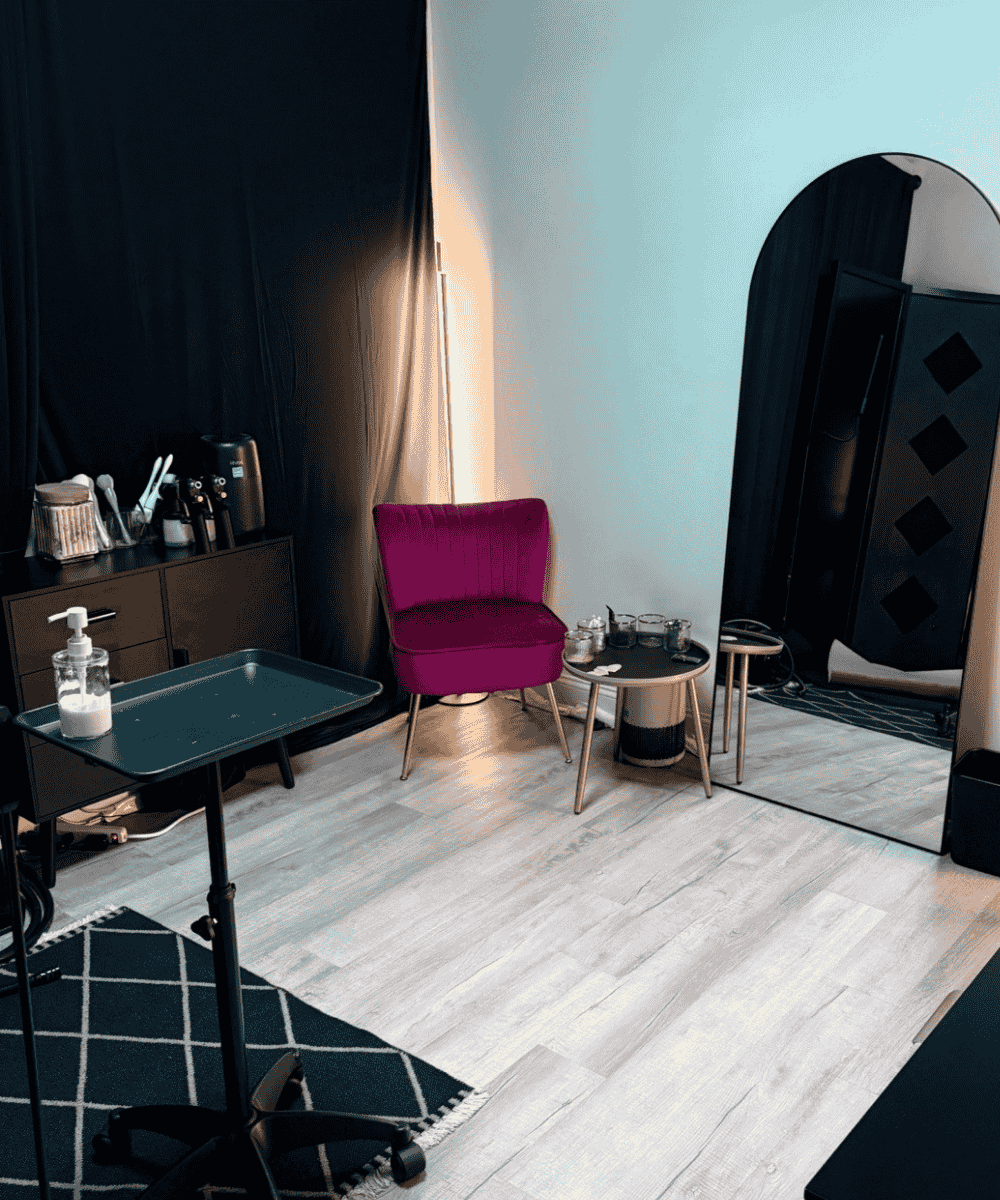 Pure Luxe Spray Tanning's room at Pure Aesthetics Spa in Williamsville, NY