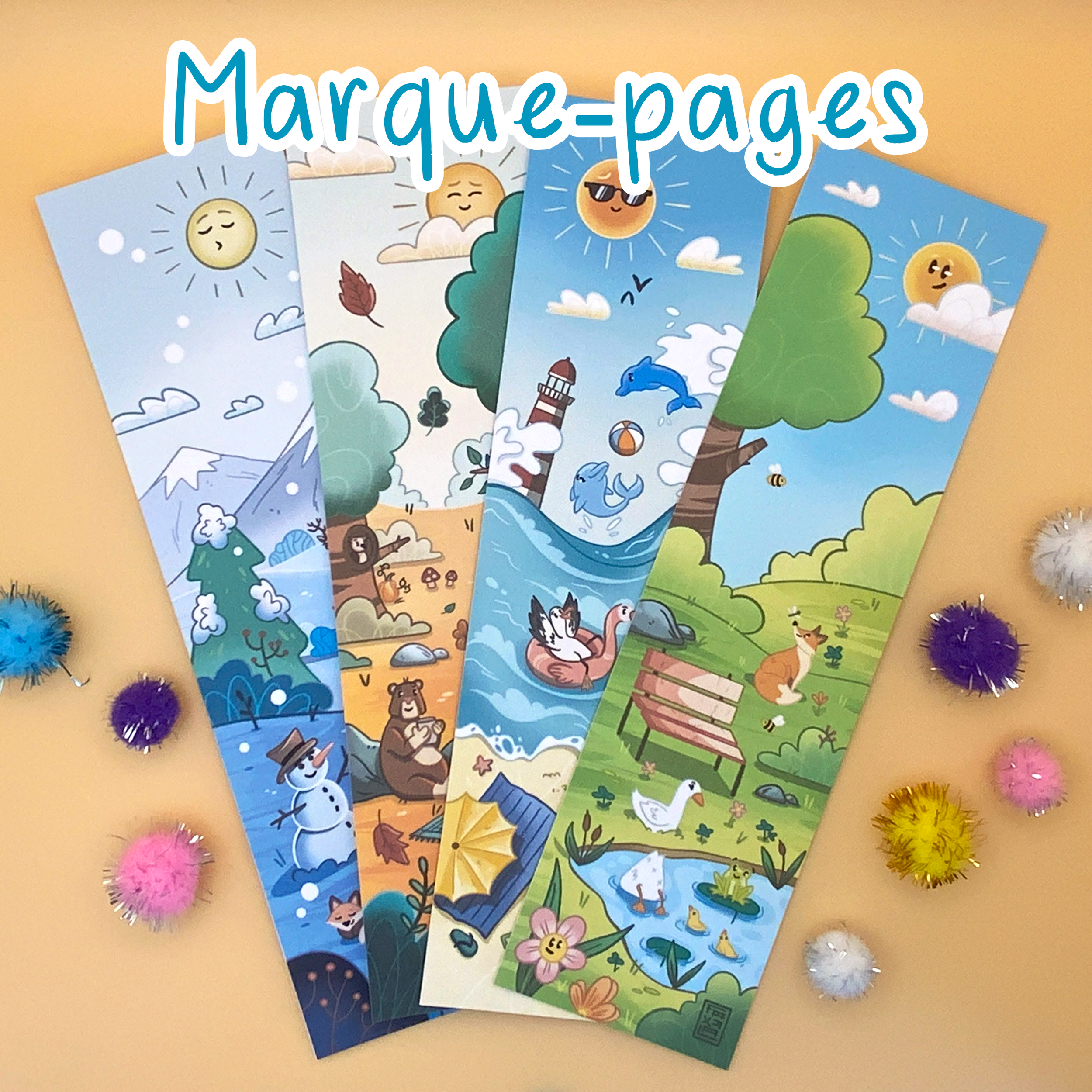 Marque-Pages  des 4 Saisons