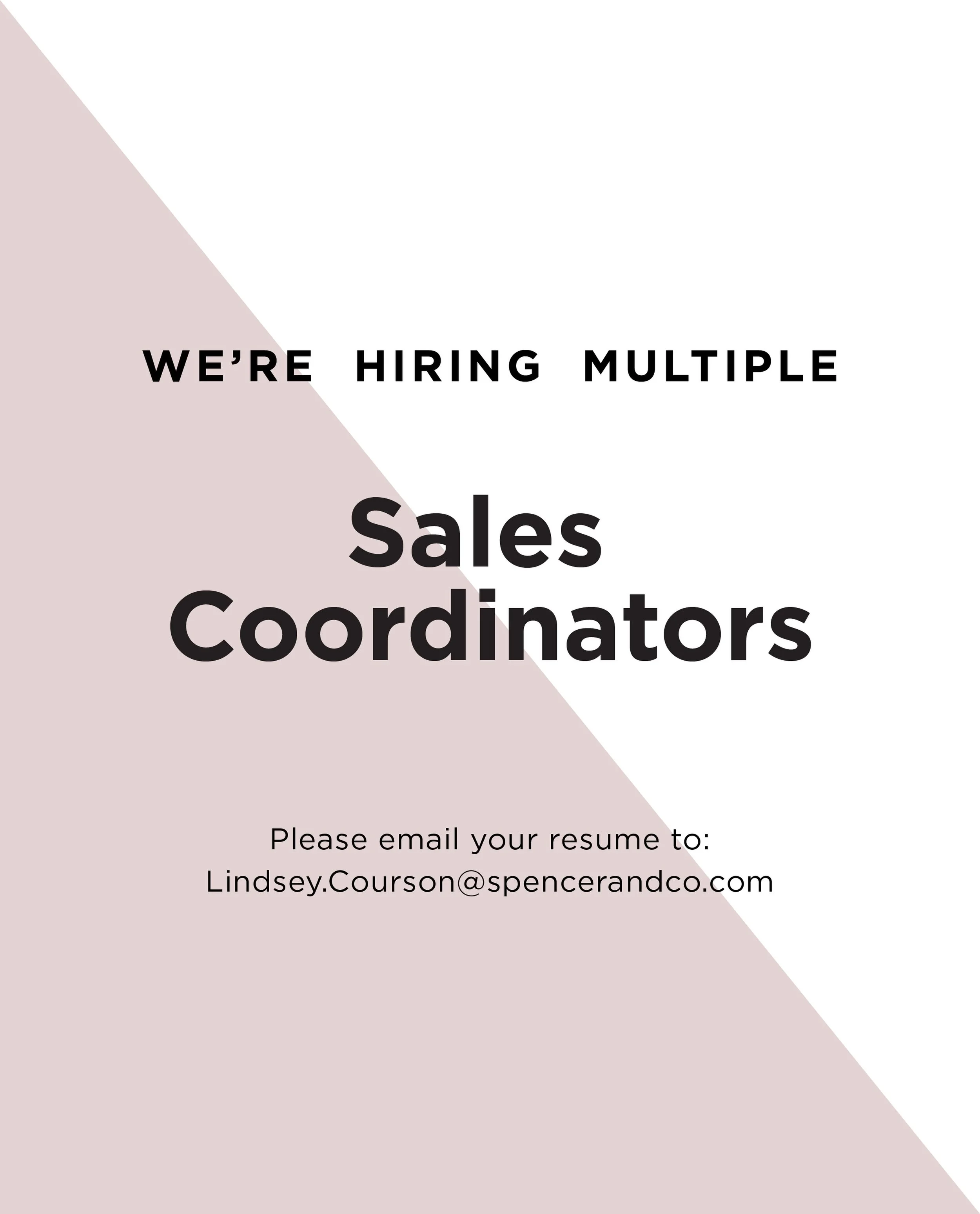 #hiring | We&rsquo;re growing and looking to add multiple experienced Sales Coordinators to our team in Dallas, TX. If you&rsquo;re a seasoned coordinator in the commercial interiors industry and ready for your next opportunity, we&rsquo;d love to co