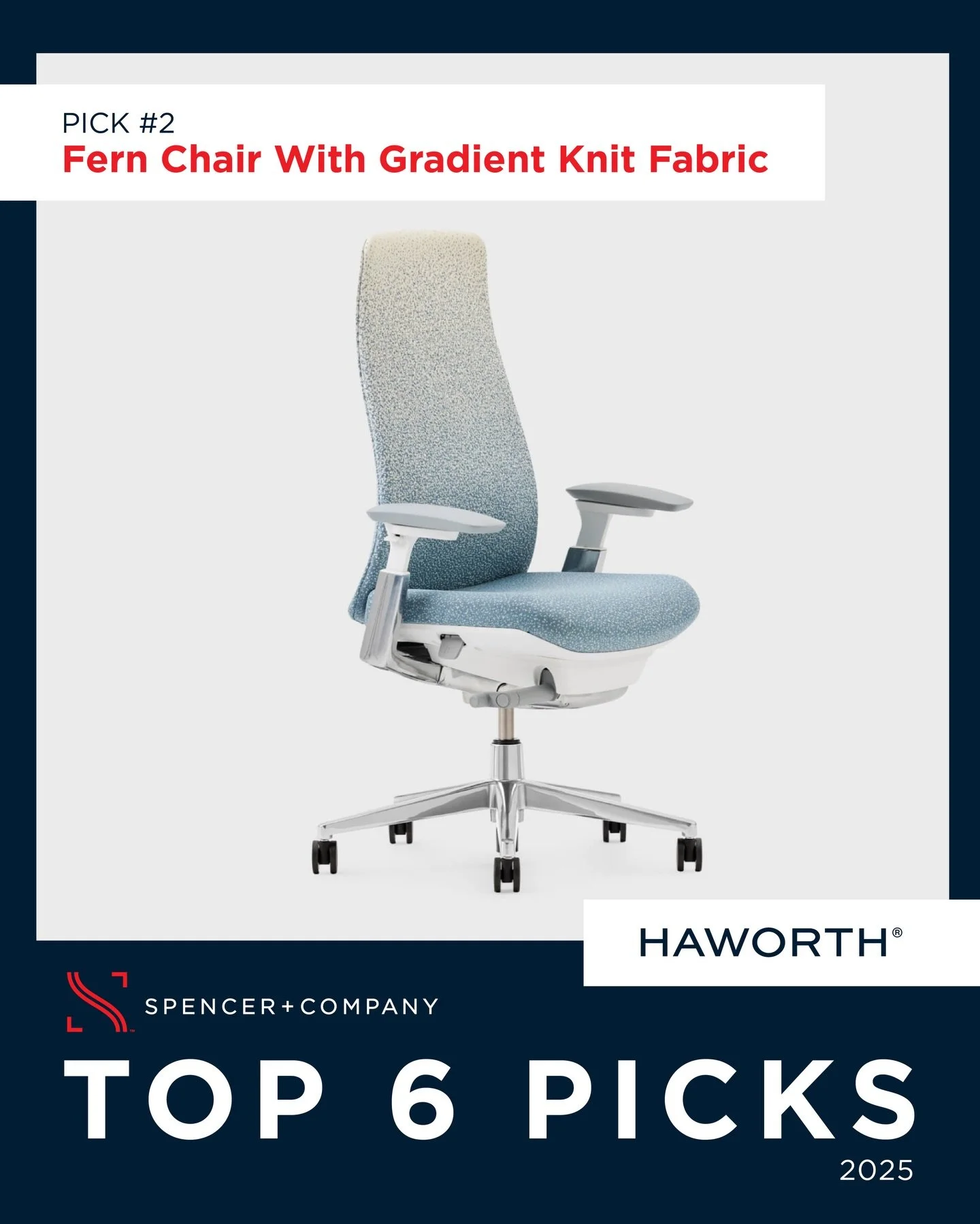 Pick 2&nbsp;💺 Fern with Gradient Knit Fabric

The Fern chair continues to be a standout for us, especially in the gradient knit edition. Engineered for intuitive ergonomic support that moves with you, it delivers unparalleled comfort and clean, mode