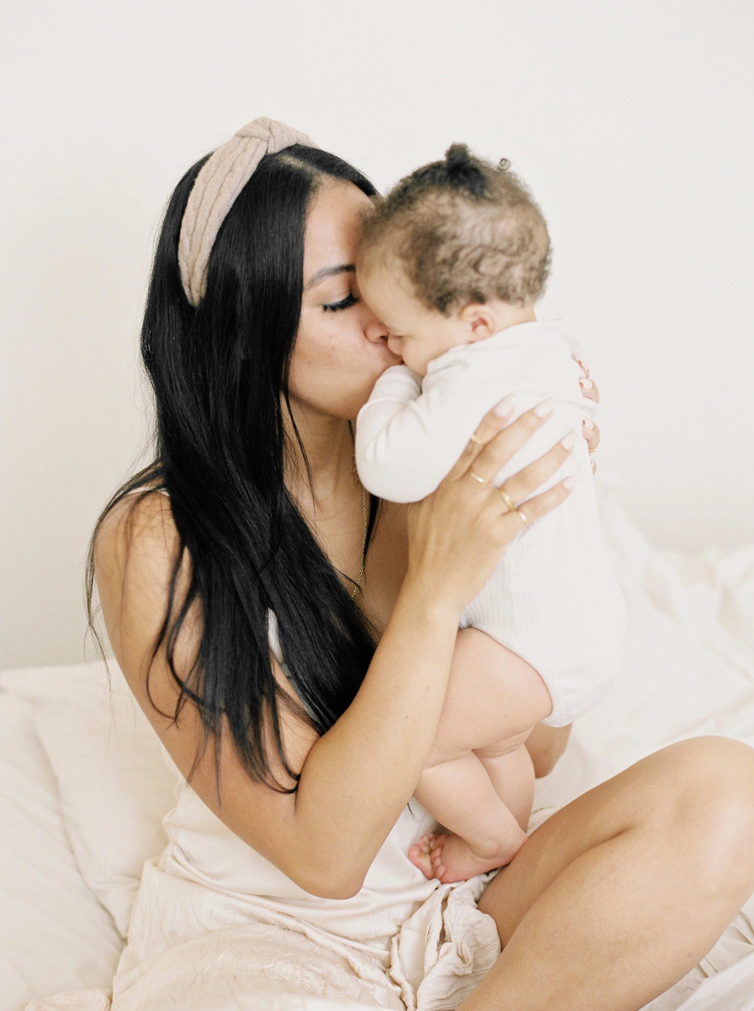 Mother receiving support for postpartum anxiety counseling in Fort Worth, Texas