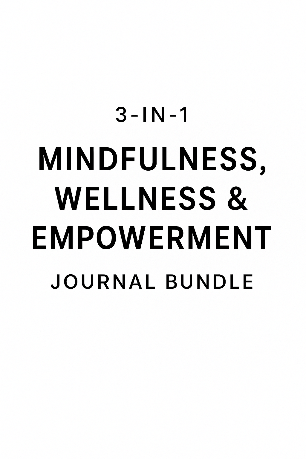 3-in-1 Journal Bundle: Achieve Goals, Track Habits & Boost Wellness
