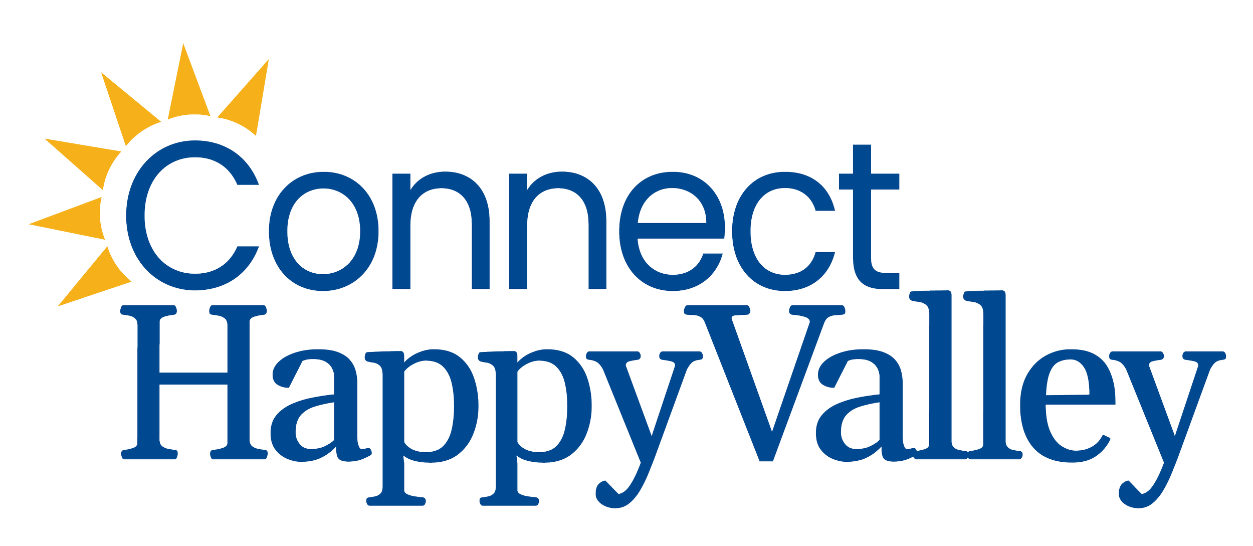The Connect Happy Valley logo, an event video recording client.