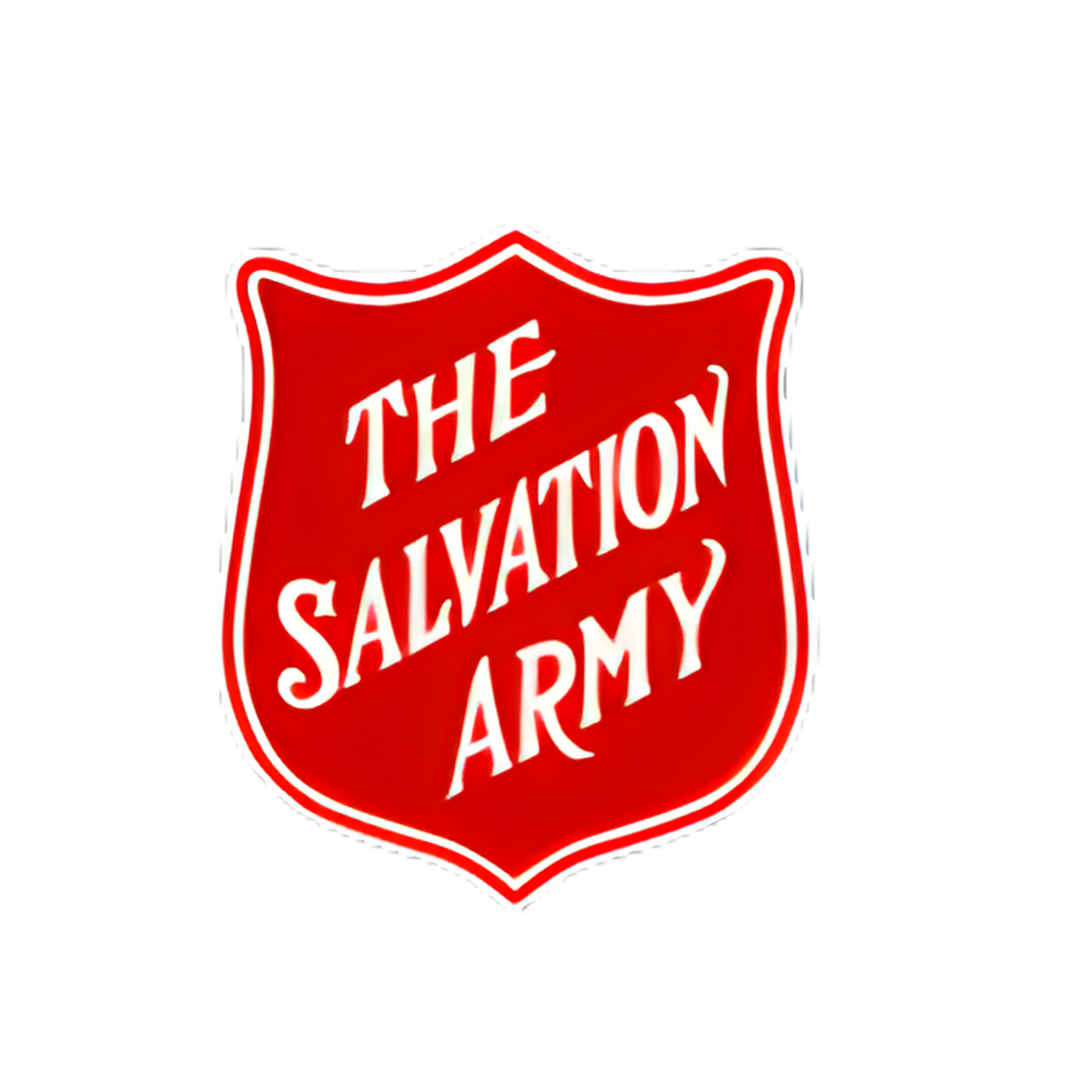 The Salvation Army emblem with a red shield and white text.