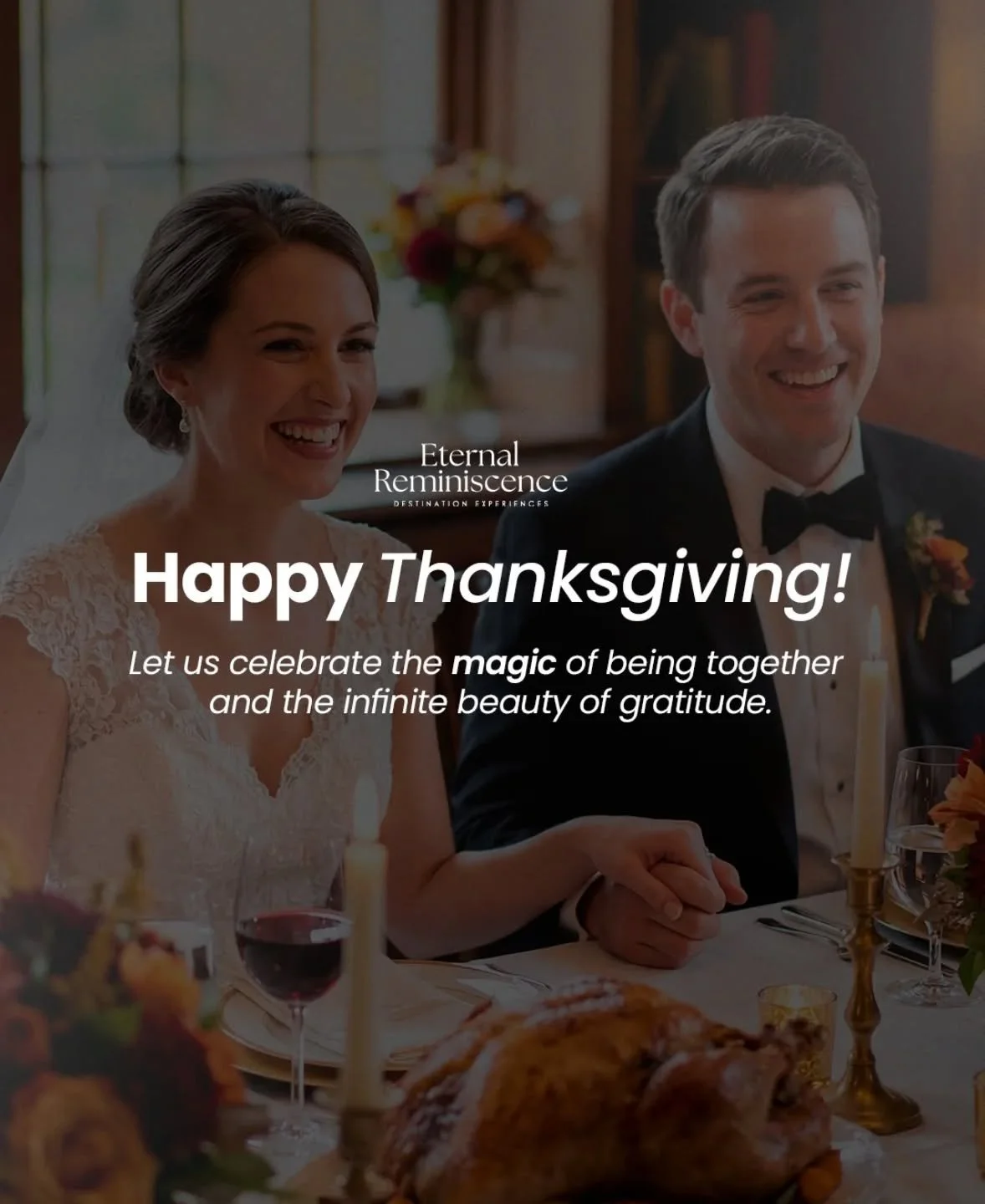 Let us celebrate today the greatest gift: the love that unites us and the infinite beauty of gratitude. 🥂

This season reminds us that every moment, every smile, and every clasped hand is a blessing we treasure. The true magic of life is being toget