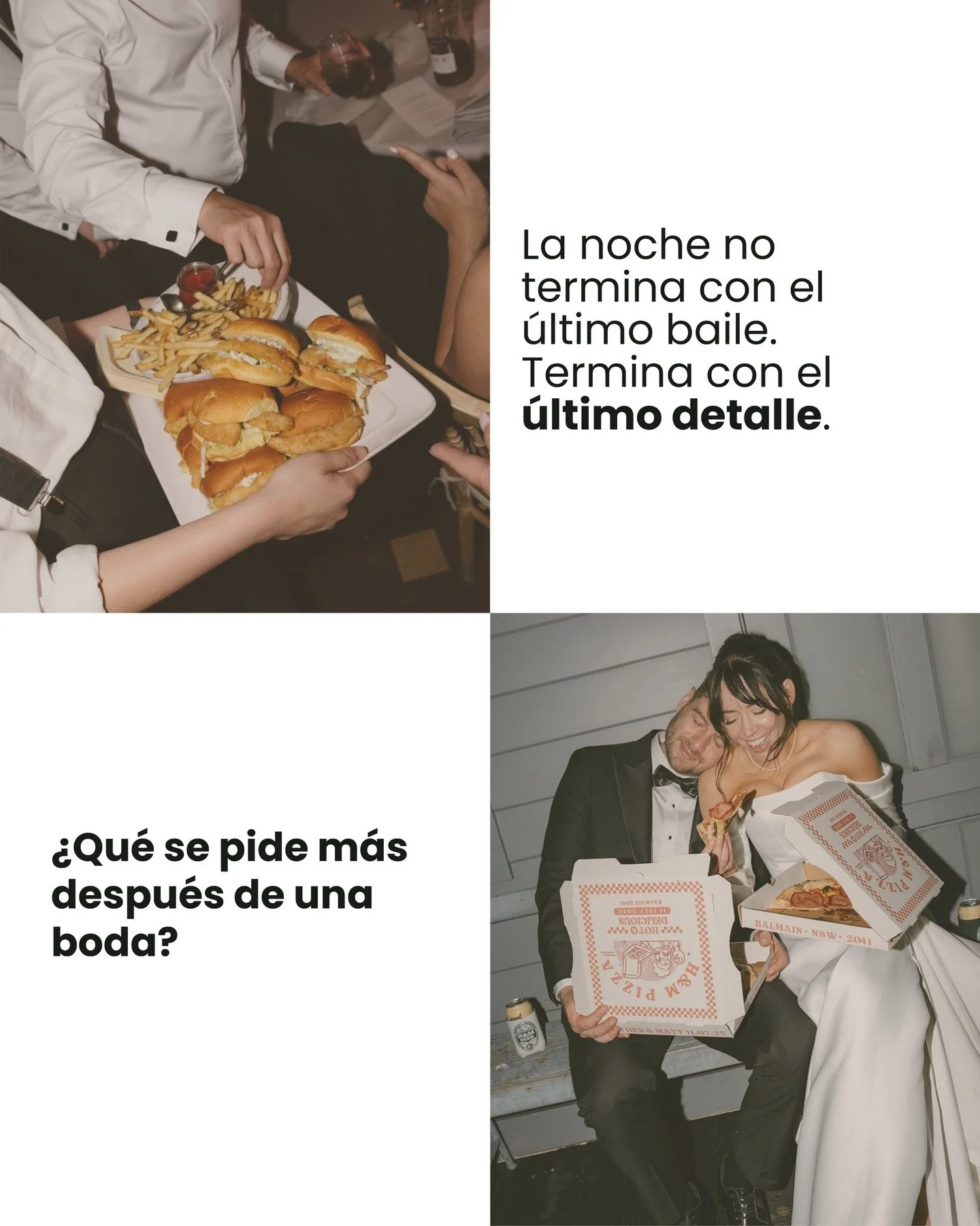 La noche no termina con el &uacute;ltimo baile.
Termina con el &uacute;ltimo detalle. ✨

Porque hay algo que sucede en todas las bodas&hellip;
las m&aacute;s &iacute;ntimas, las m&aacute;s sencillas,
y tambi&eacute;n las m&aacute;s luxury.

Cuando la