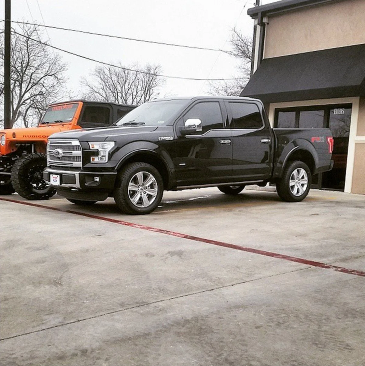 Brand new 2016 Ford F150 gets window tint (Copy)