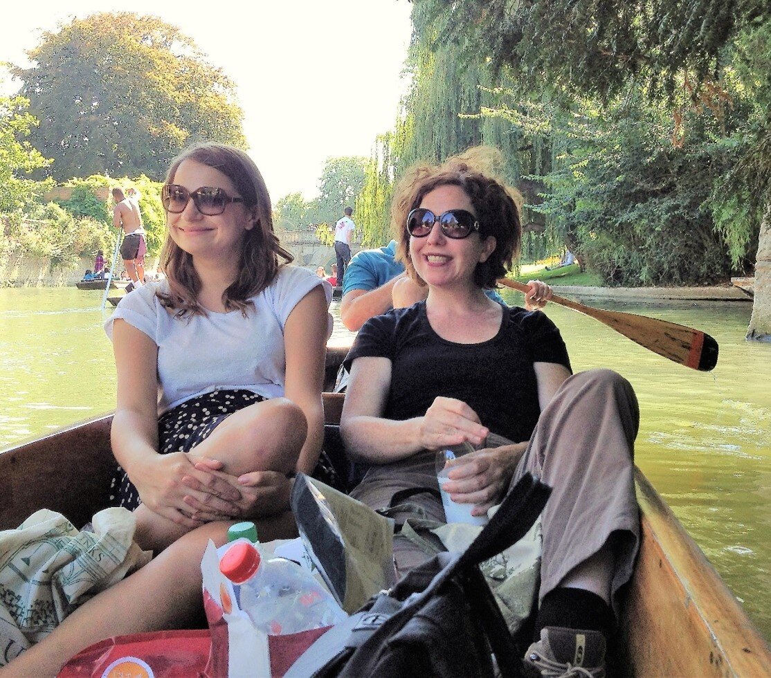 Etain Fitzpatrick (on the right) at the Cambridge 2012 City Excursion. Image by: Robert Rhodes AIA, past president.