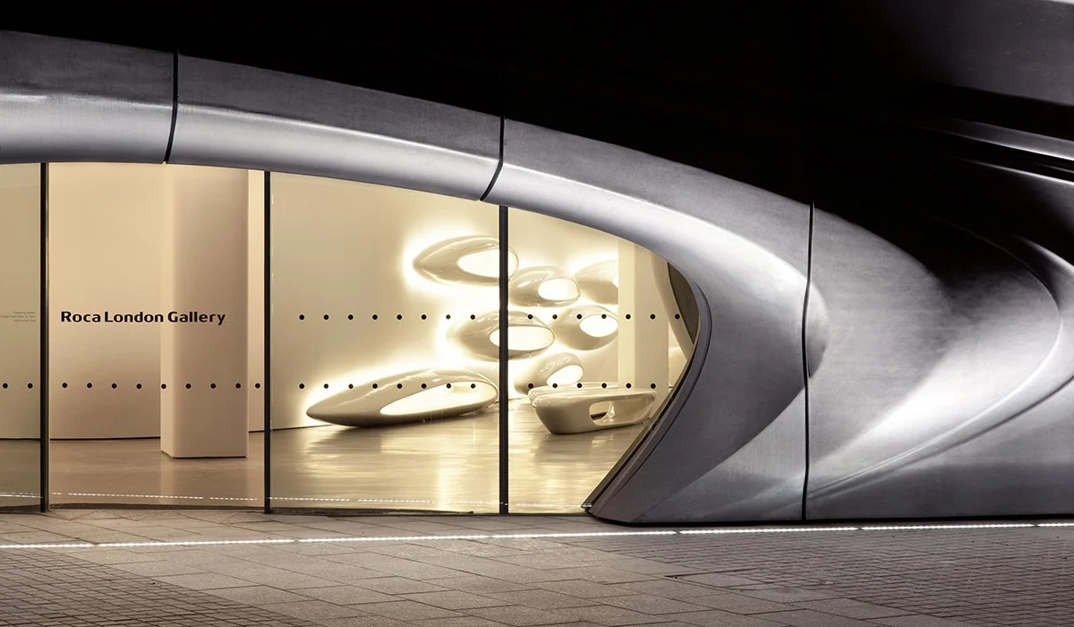 Guided Tour of Roca London Gallery with Zaha Hadid Design