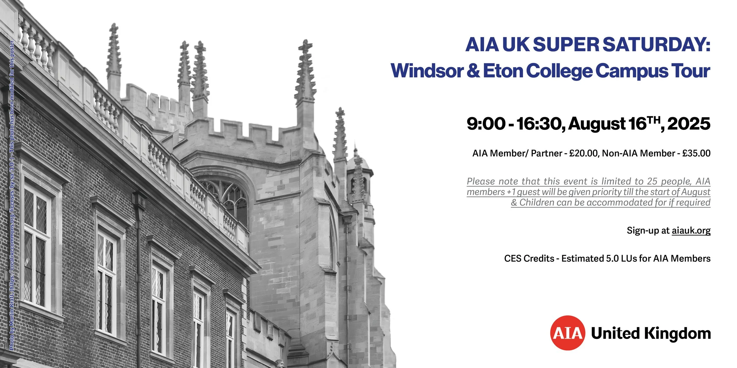 AIA UK Super Saturday - Windsor and Eton College Campus Tour