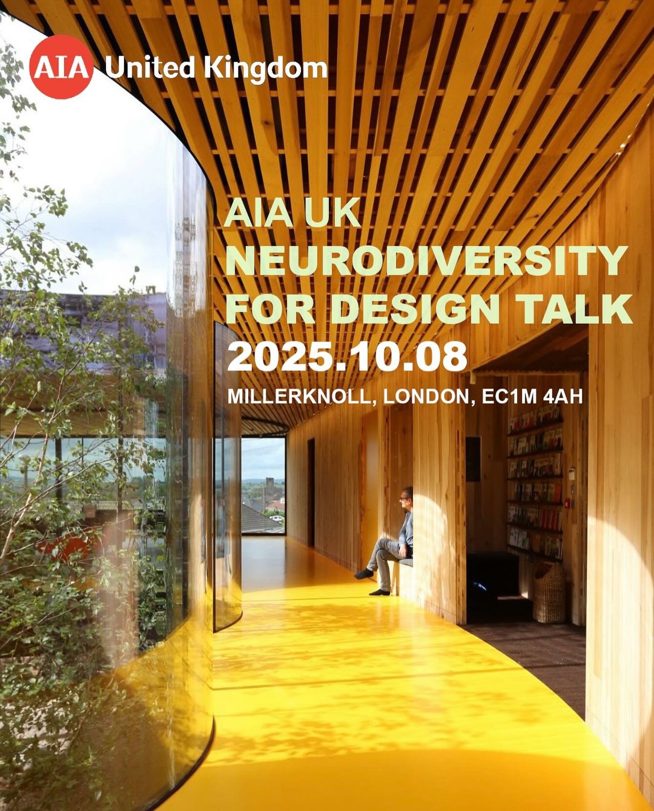Join AIA UK for an exciting neurodiversity in design evening with Natasha Trotman, an Equalities Designer and Researcher advancing inclusive, accessible, evidence-led design with and for neurodivergent, disabled, and marginalised communities on Wedne