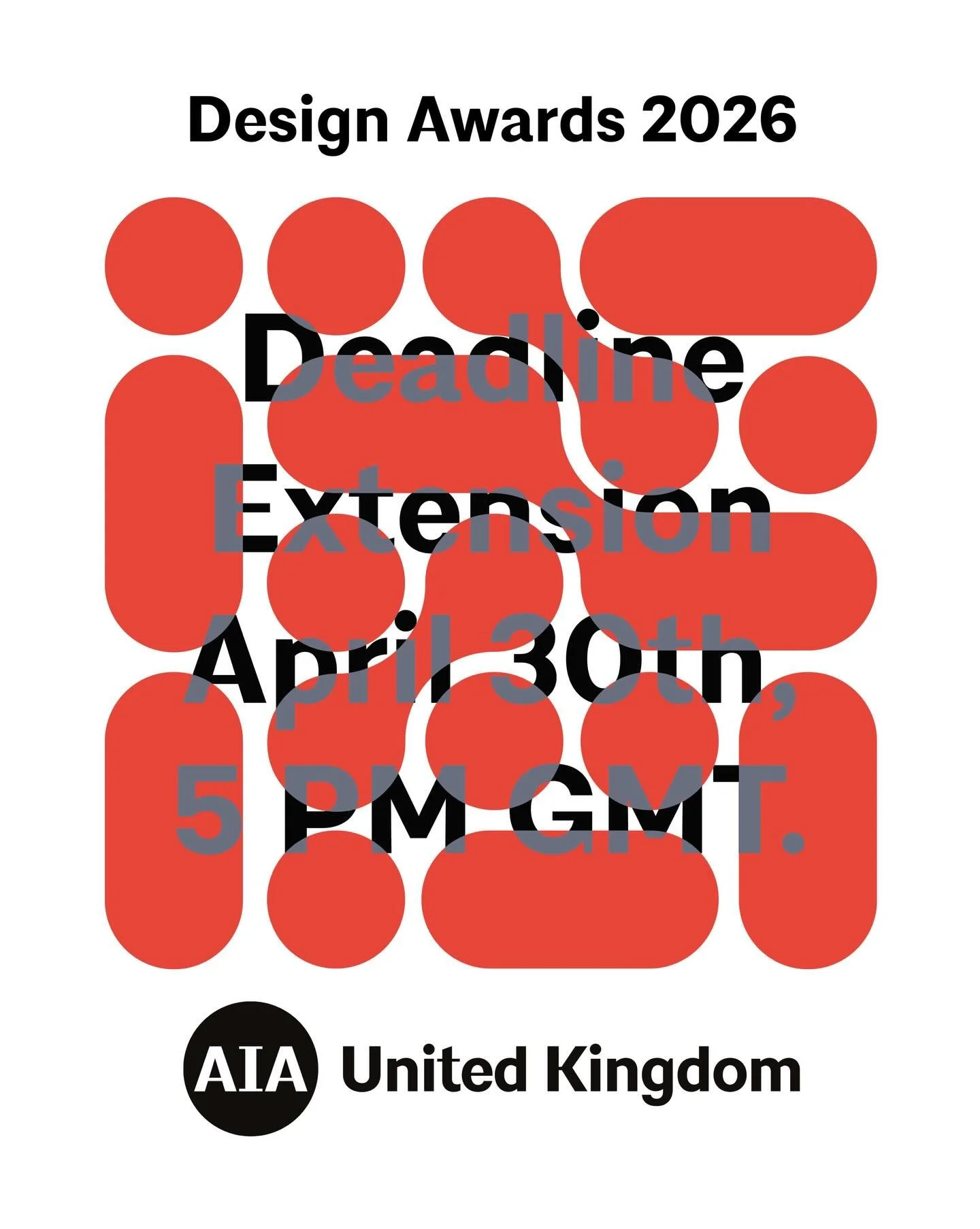 We have extended the deadline for the 2026 AIA UK Design Awards to 30 April 2026, 5:00 PM GMT.

⏳Submissions are still open!

🔗Click the link in bio to enter!

This gives you more time to refine your entry and present your work with clarity. We enco