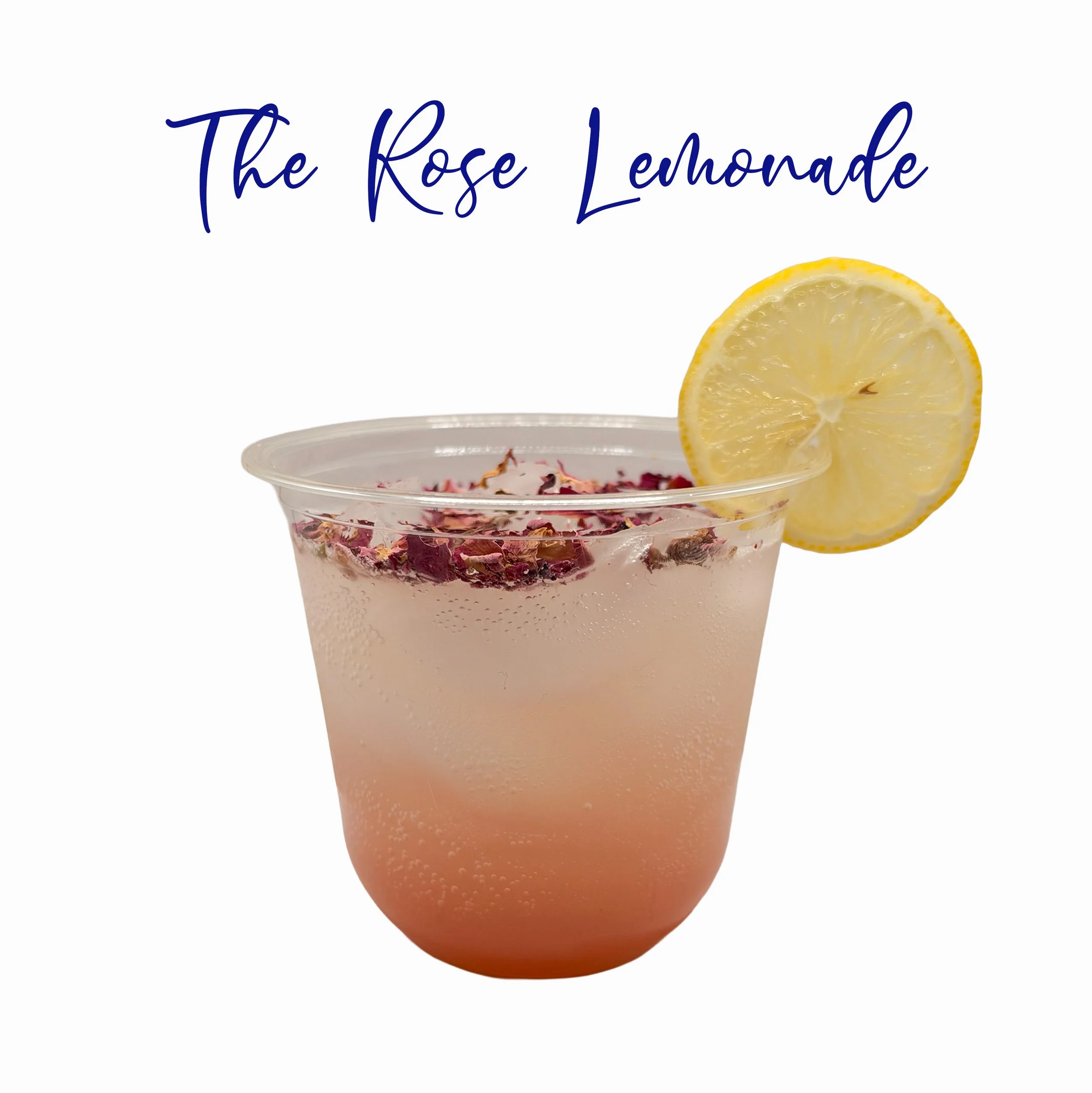 The rose lemonade is made with fresh lemon juice, house made rose flavored syrup, club soda and your favorite vodka.