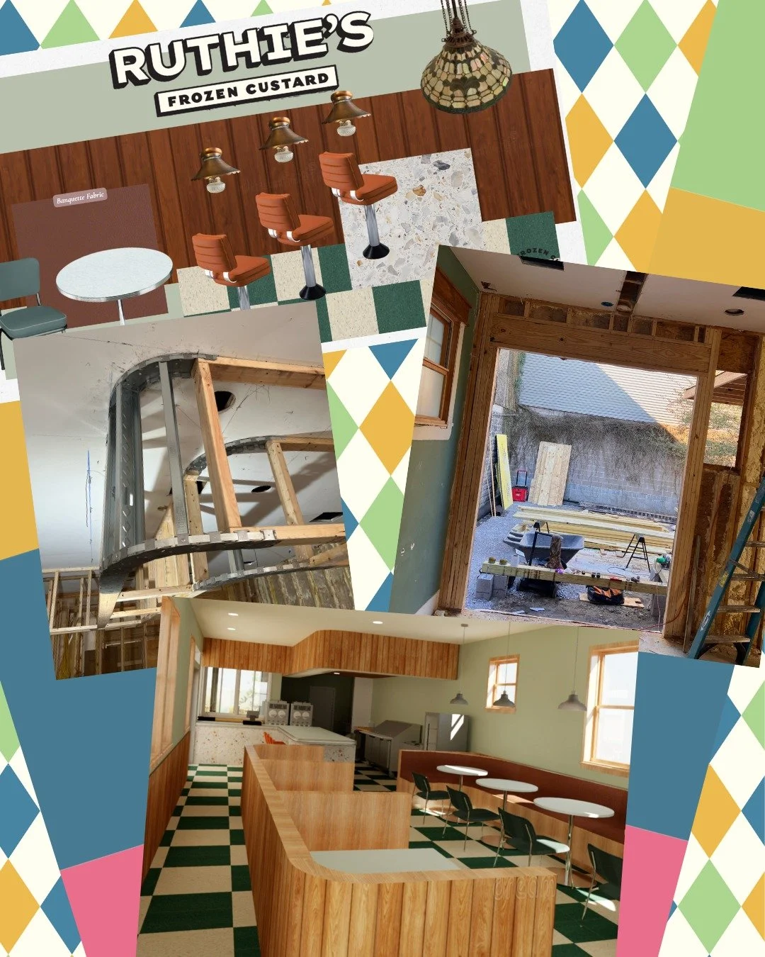 Working hard every day to get the details right. We can't wait to meet you! 
~
~
~
~
~
~
~
~
~
~
#RuthiesFrozenCustard
#FrozenCustard
#CustardShop
#DessertLovers
#SweetTreats
#ScoopShop
#ConstructionProgress
#UnderConstruction
#BuildOut
#FromTheGroun