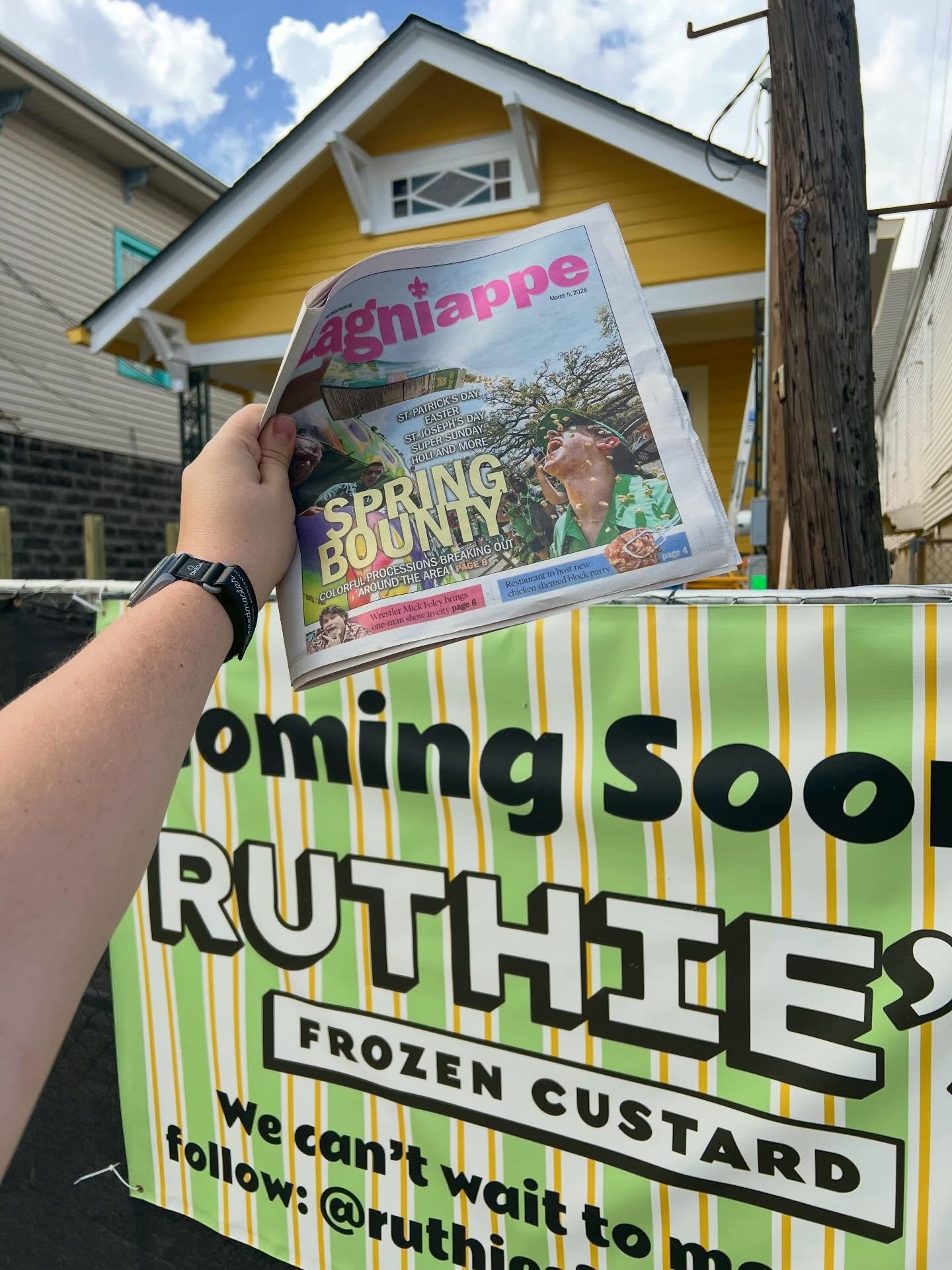 We&rsquo;re news that&rsquo;s fit to print! 
Thank you @wherenolaeats and @nolanews for the write up. We&rsquo;re hard at work over here, we can&rsquo;t wait to meet you!

#neworleansfood #comingsoon #wherenolaeats #frozencustard #ruthiesfrozencustar