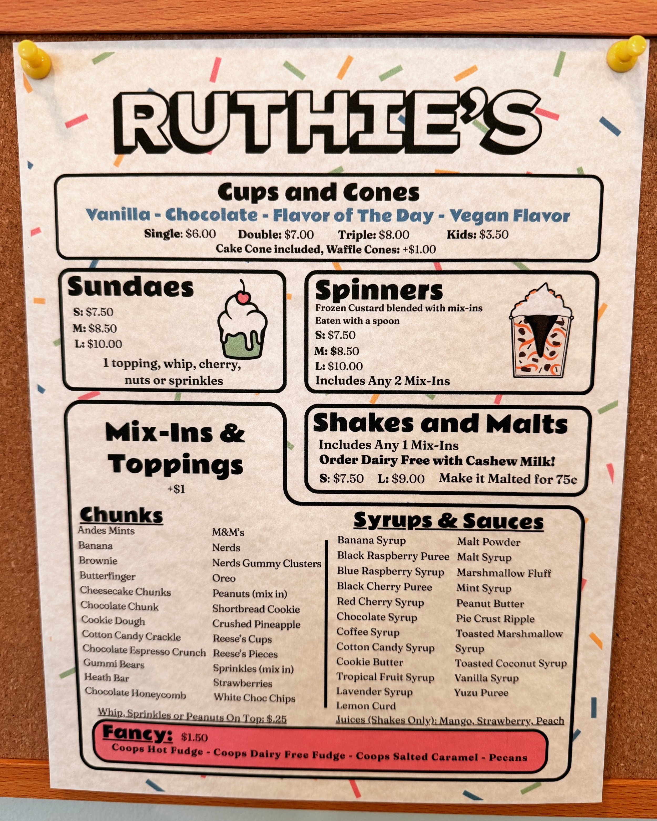 Our inaugural menu! 
What's your first order gonna be?