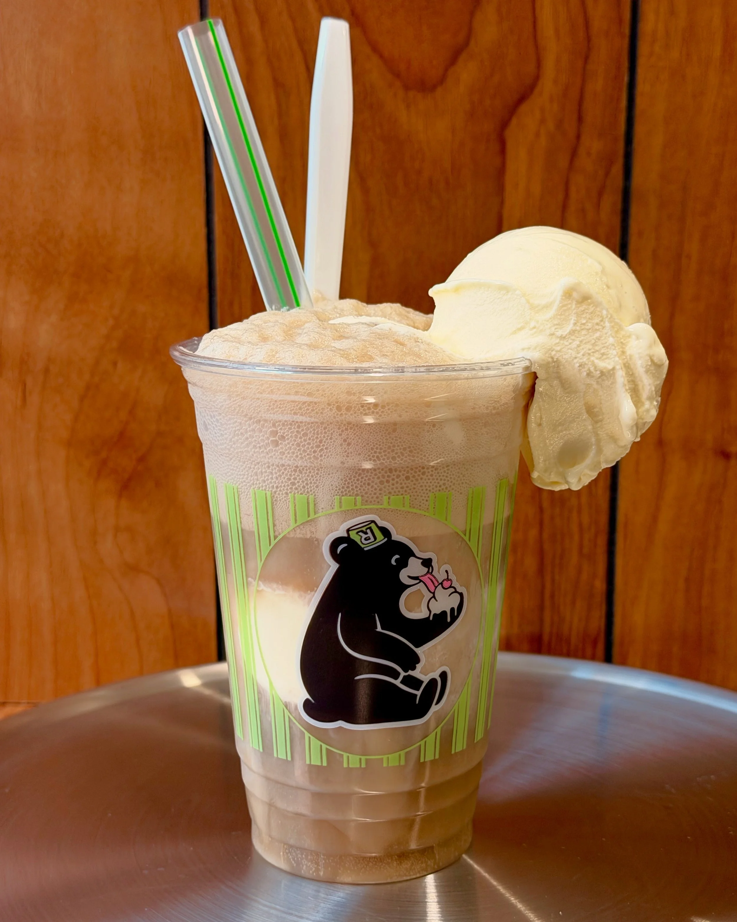 Cake batter today, one of our most requested flavors!
But we also feel the need to show you this root beer float we thought was real pretty. 
We're here until 11!