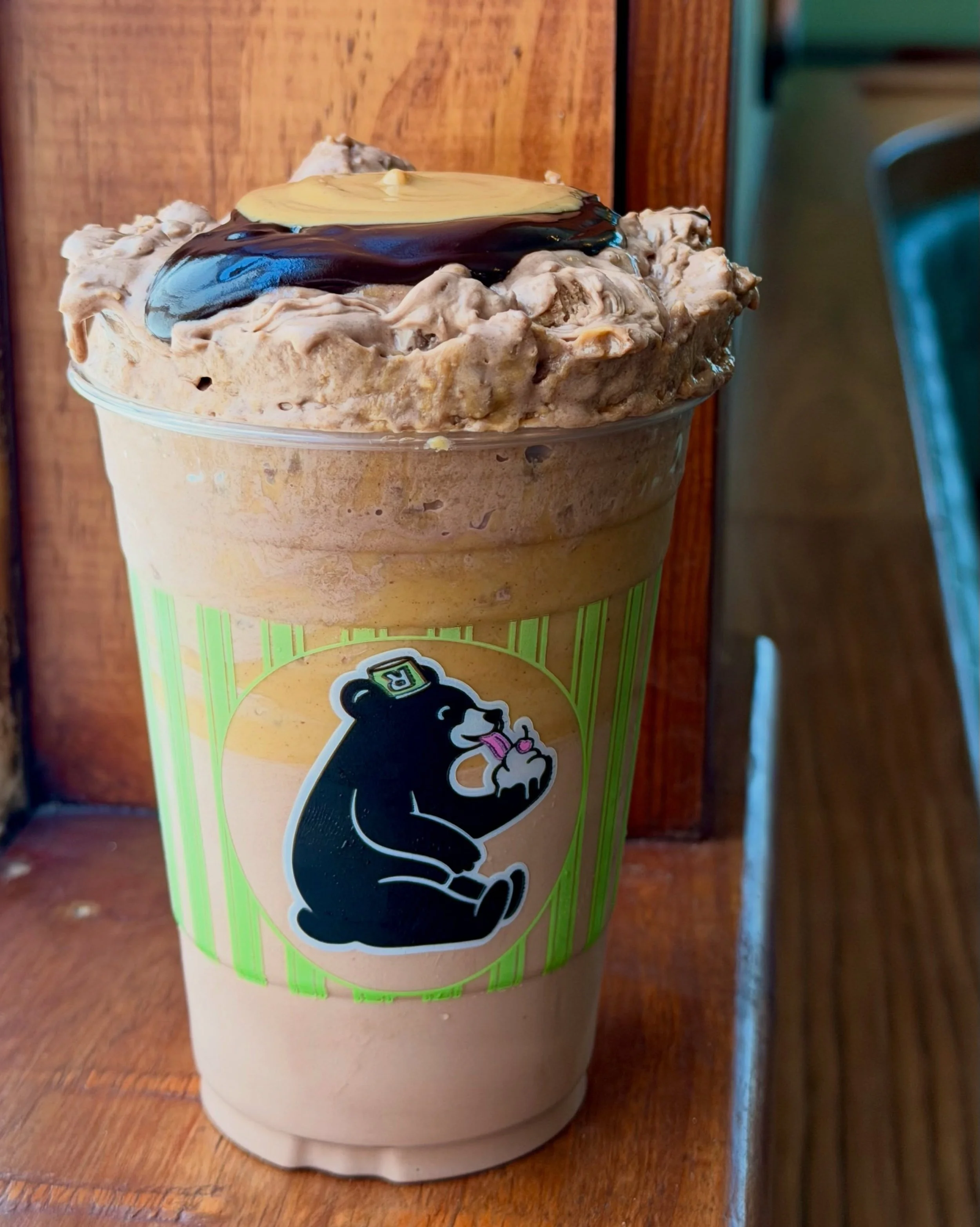 Chocolate Cake Batter is the Flavor of the Day! Great Peanut Butter Fudge Spinner or on its own. 

We got Dolly on the speakers, 9 to 5 on the old TV all day, and 10% of proceeds go to @imaginationlibrary 

Hope you can swing by!