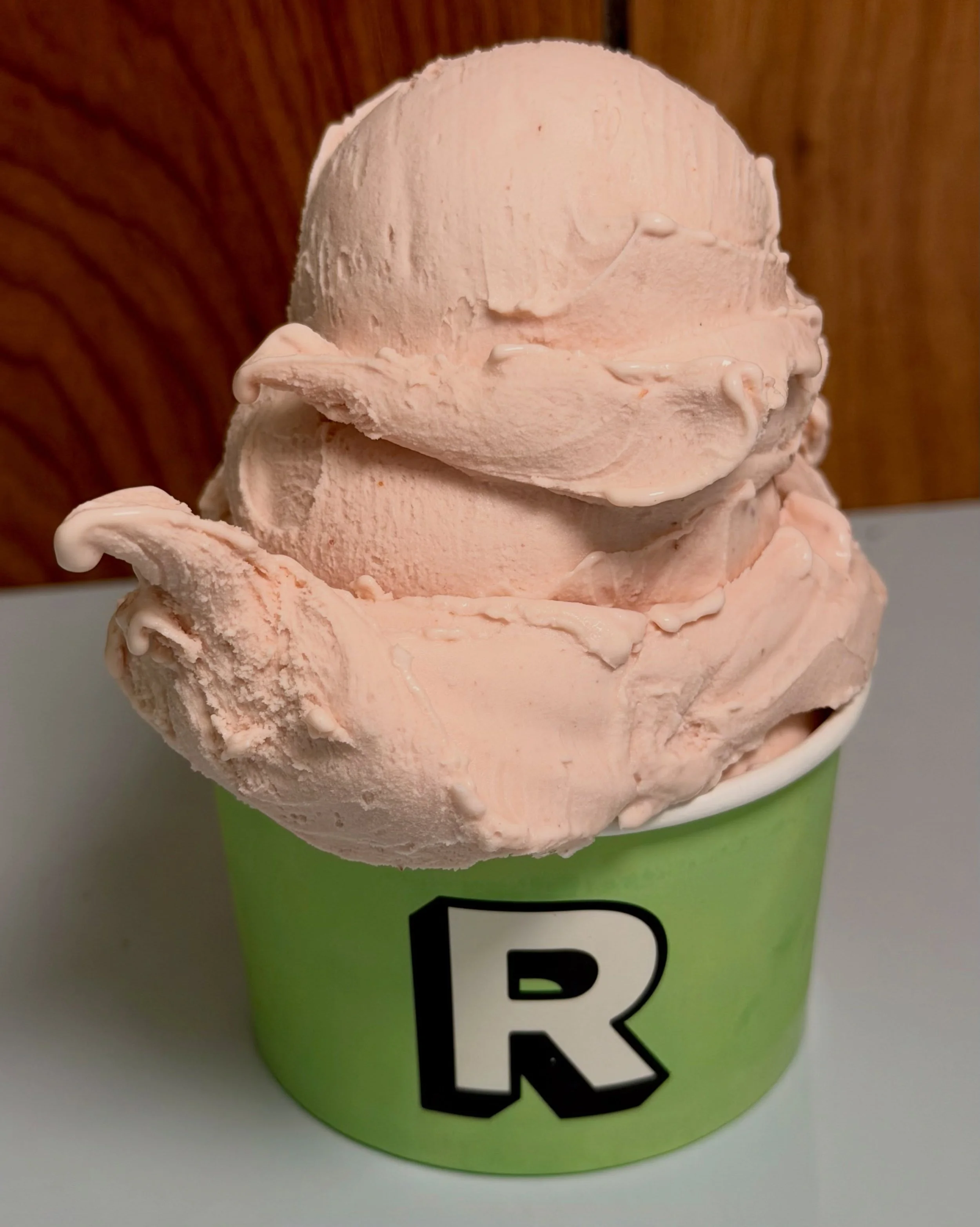 Strawberry!!!
One of the greatest of all time. Come and grab a scoop to start your weekend off right. Here today not tomorrow!!