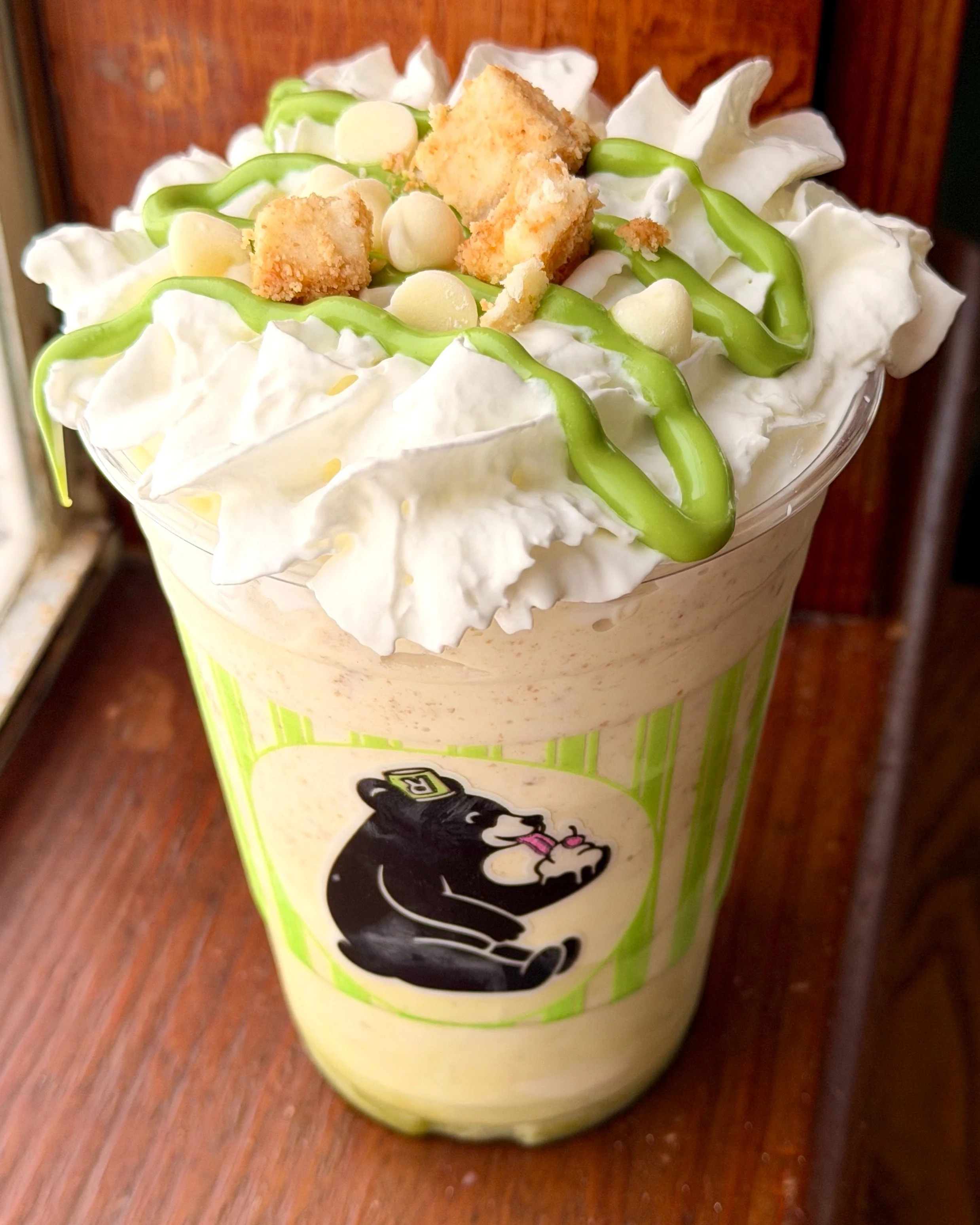 Announcing our Spinner of The Month for September! 
Matcha White Chocolate Cheesecake: Vanilla Custard spun with Matcha Concentrate, White Chocolate Chips, and Cheesecake Chunks. Topped with Whipped Cream and Matcha Drizzle! 

Don't worry, 🎃 season 