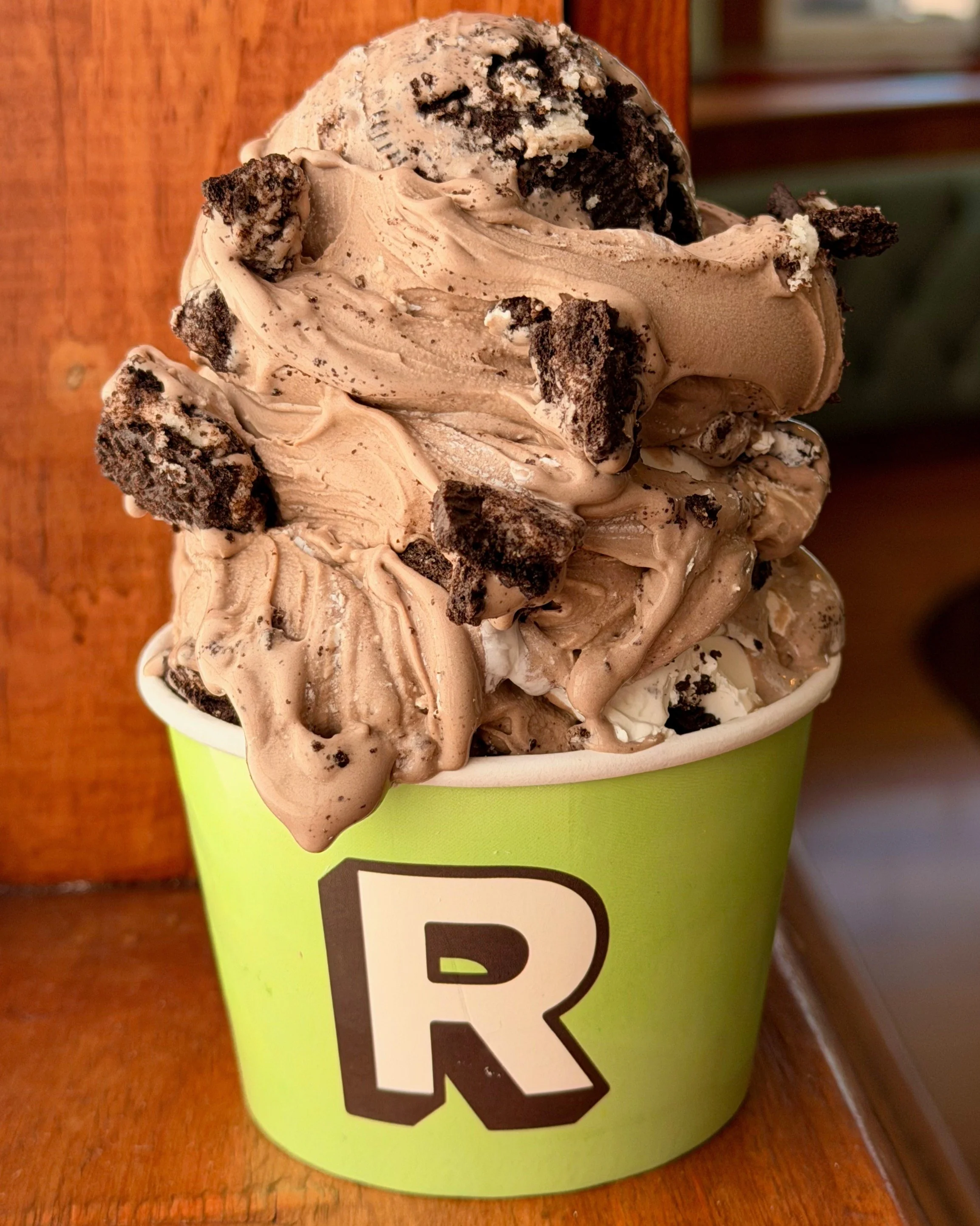 Finally running back Oreo Overload Custard today! 

This is one of our most popular flavors of the day ever. 
We take literal pounds of Oreos and blend them straight into the custard base. Then we mix in more Oreos and an Oreo Cream Ripple. 
We made 