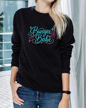 Rhinestone Bungee Babe Graphic
