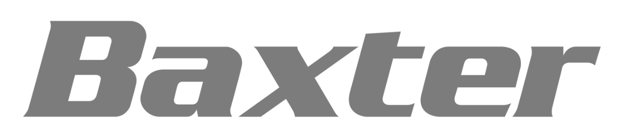 Baxter logo in black and white