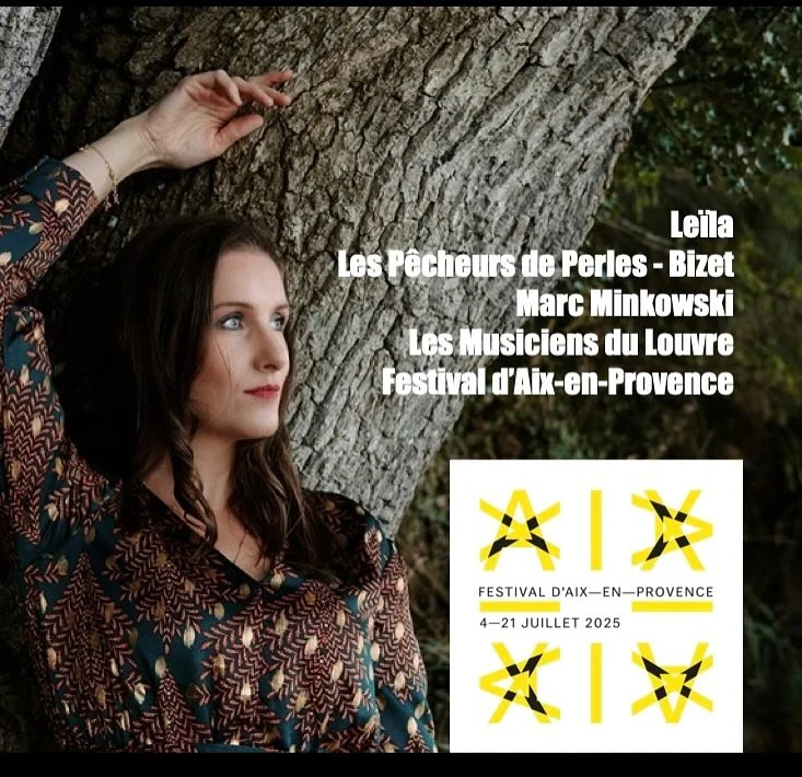 Today is a very special day &mdash; a double debut!

✨ First time at the Festival d&rsquo;Aix-en-Provence 
✨ First time singing Le&iuml;la in Les P&ecirc;cheurs de Perles

I&rsquo;m beyond happy and deeply honoured to share the stage with the incredi