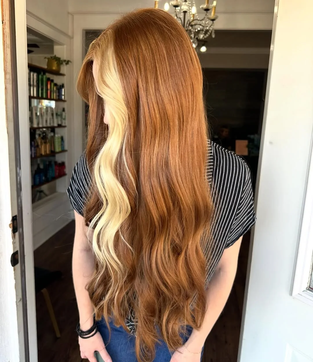 When you want to stay a redhead but also need that blonde moment 🌼