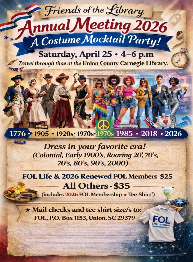 FOL Annual Meeting: A Costume Mocktail Party!