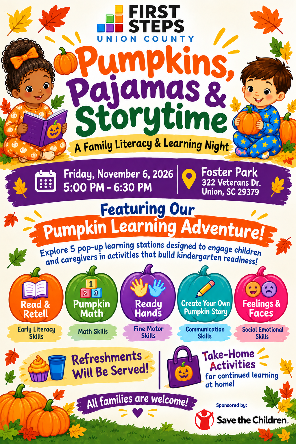 Pumpkins, Pajamas, & Storytime