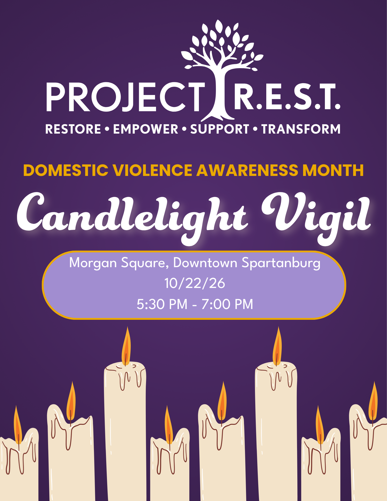 Domestic Violence Candlelight Vigil