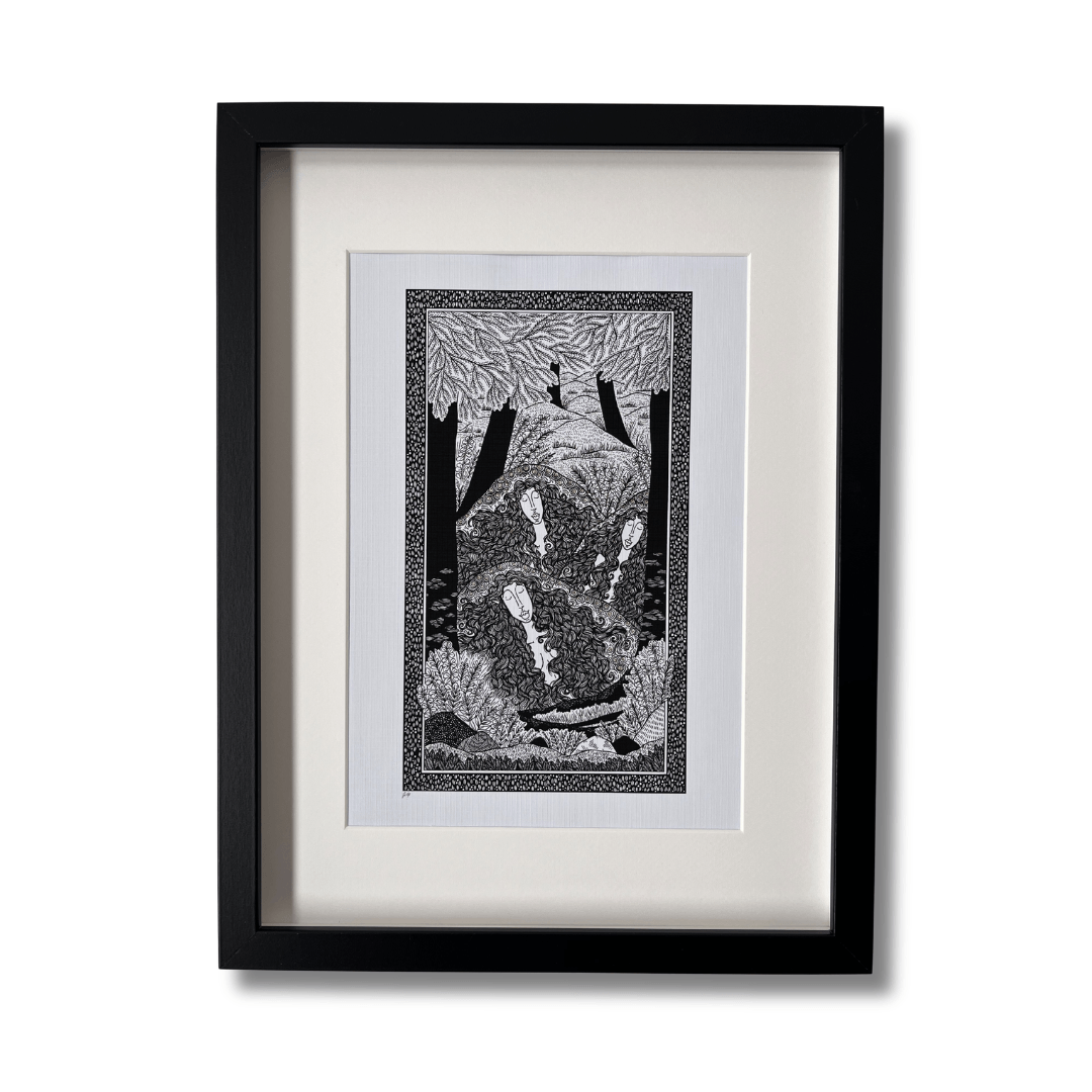 Daoine Sidhe, Irish Folklore Creatures A4 Print