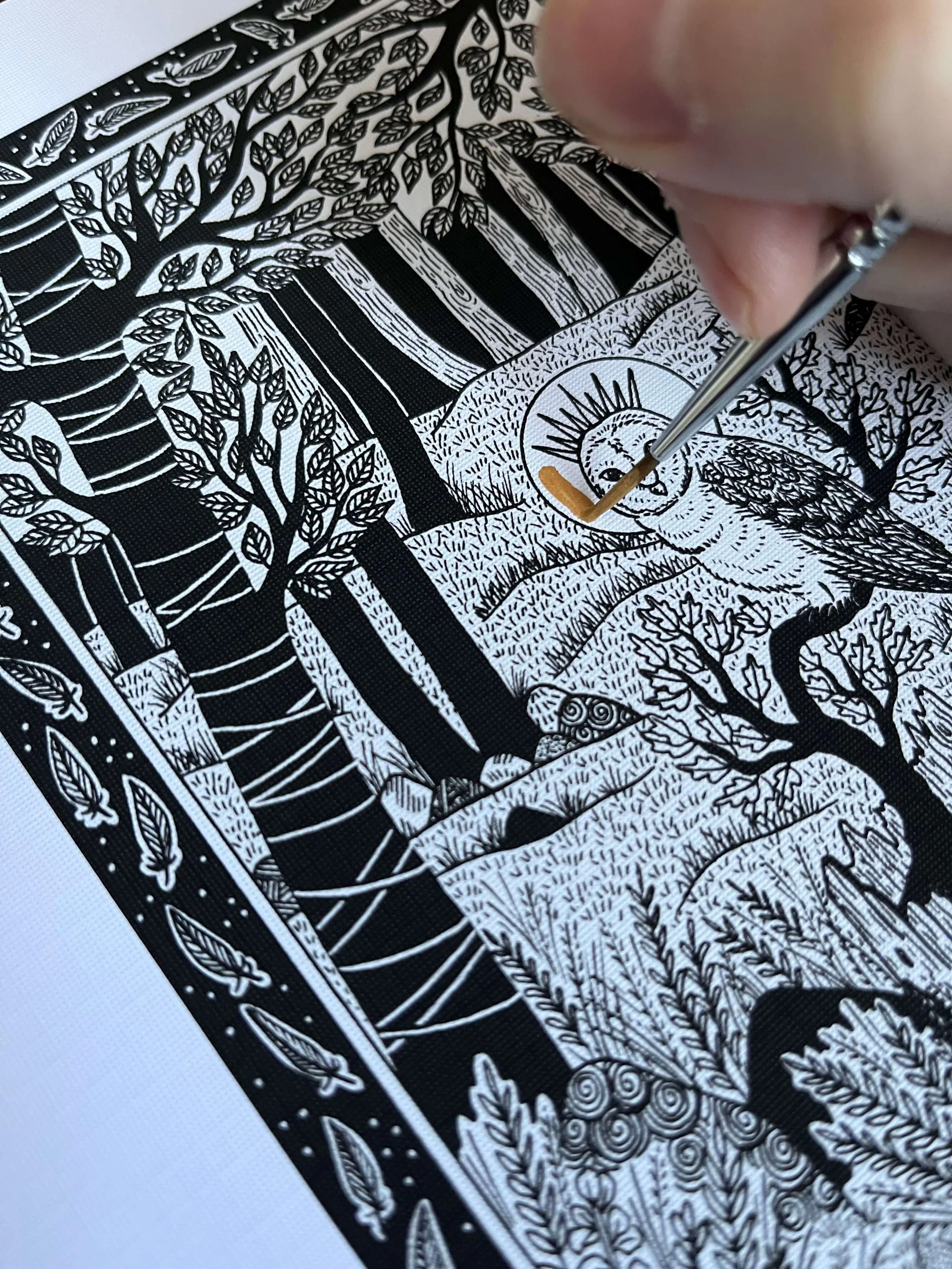 Owl Fantasy Forest Illustration - Jessica Donnelly Artist.jpeg