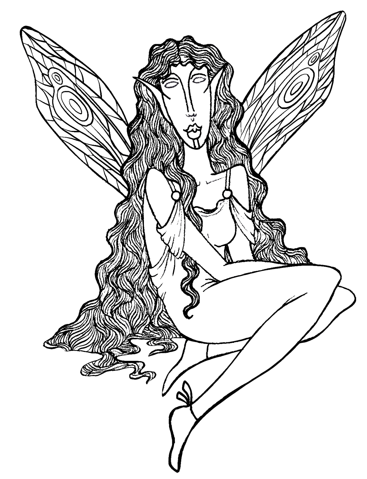 A very dark image with only faint outlines and minimal visible facial features, making it difficult to discern specific details.