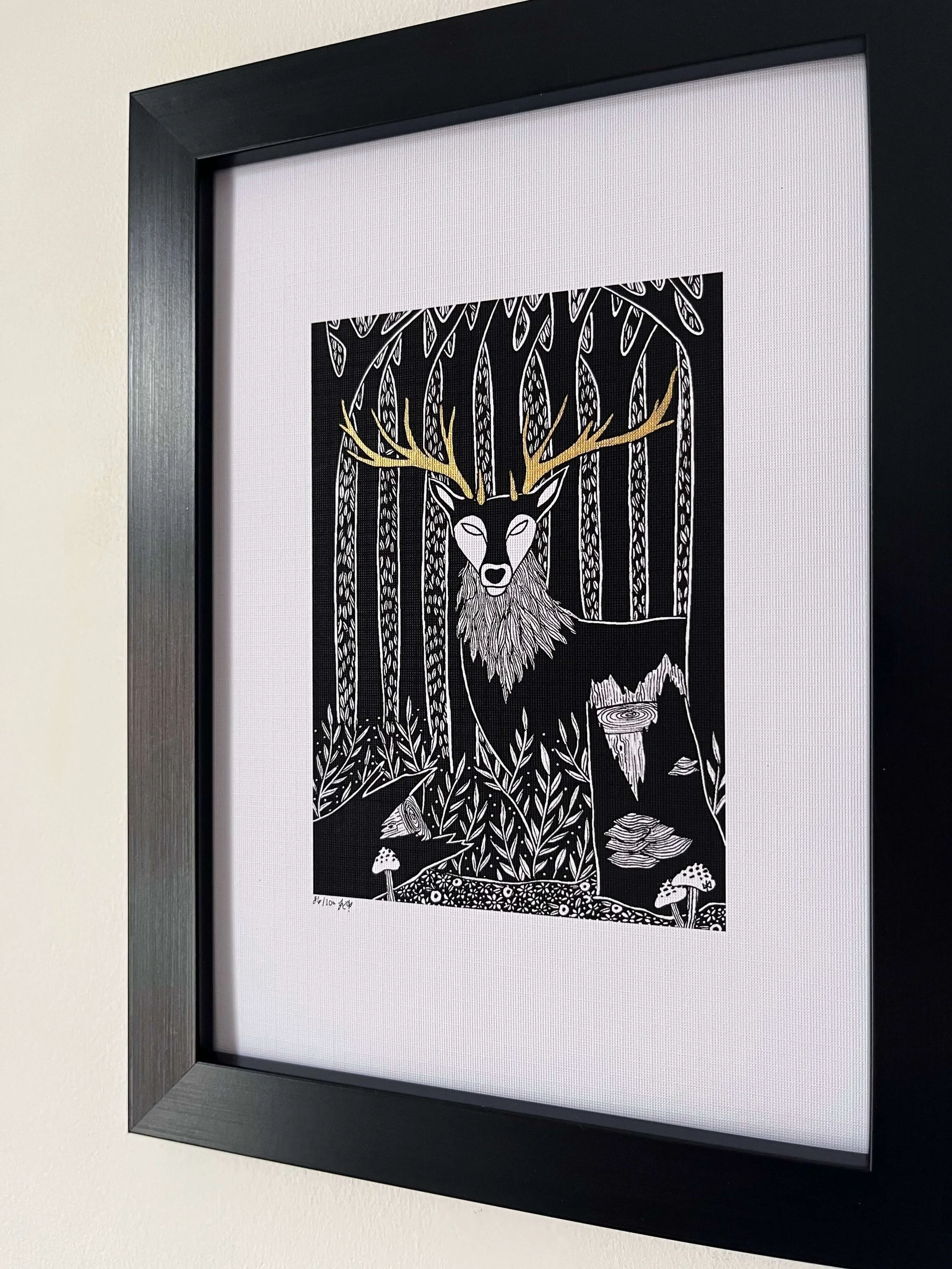 Stag in Forest - Jessica Donnelly Artist.jpeg