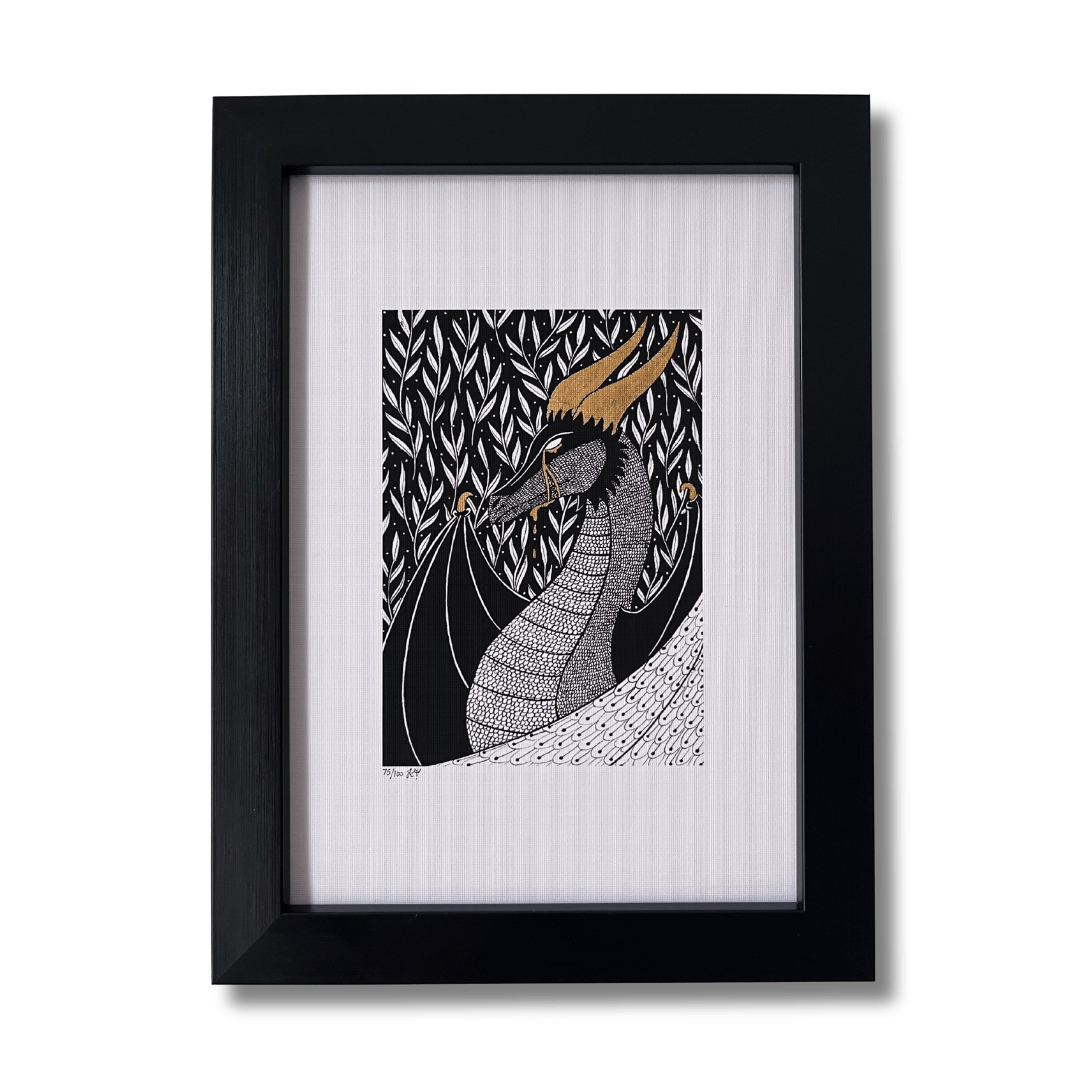 Dragon, Northumberland Folklore Art Print