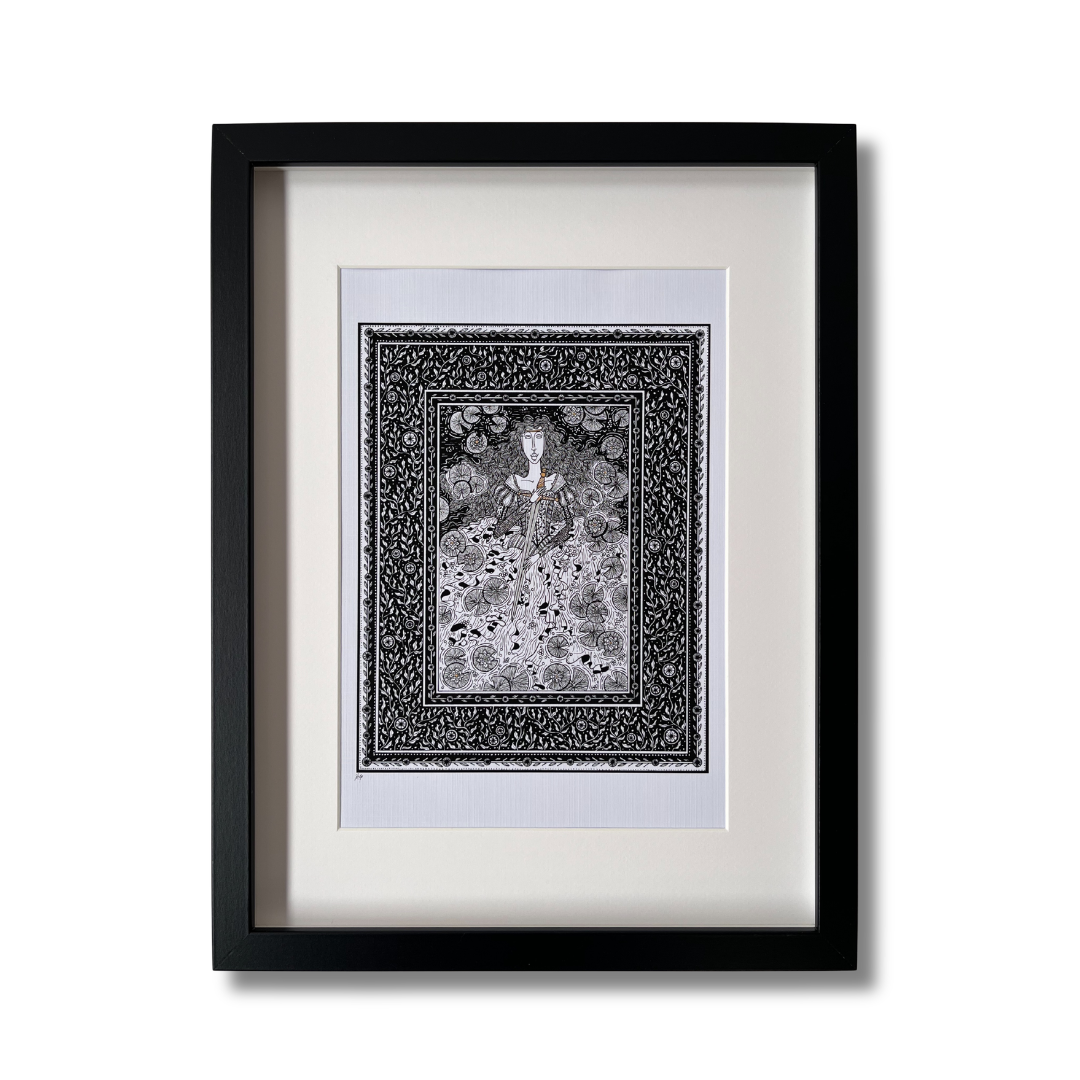 The Lady of the Lake, King Arthur Art Print
