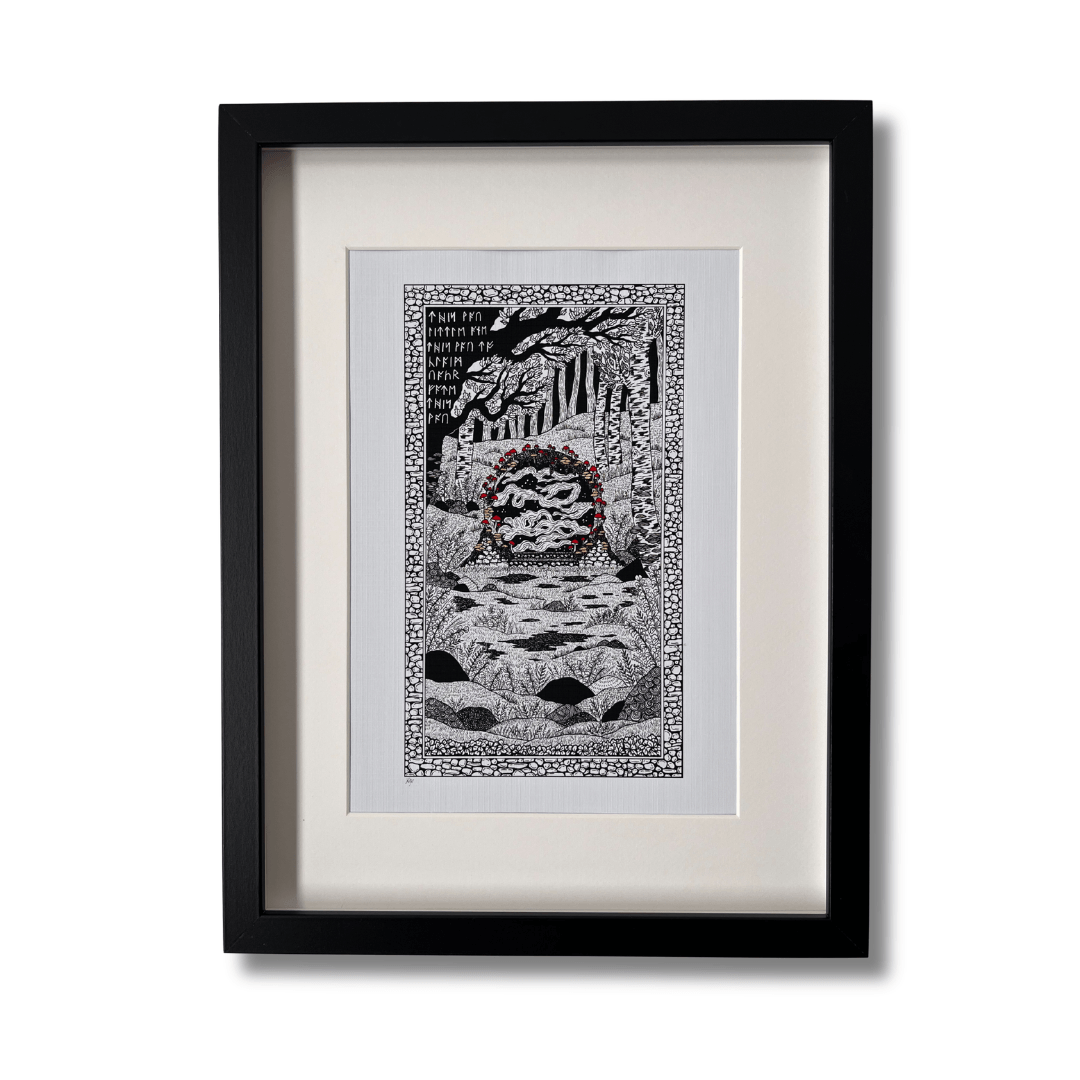 Fairy Ring, Illustrated Folklore Art Print