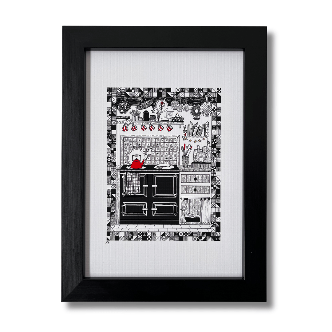 Whimsical Art, Cosy Cottage Art Print